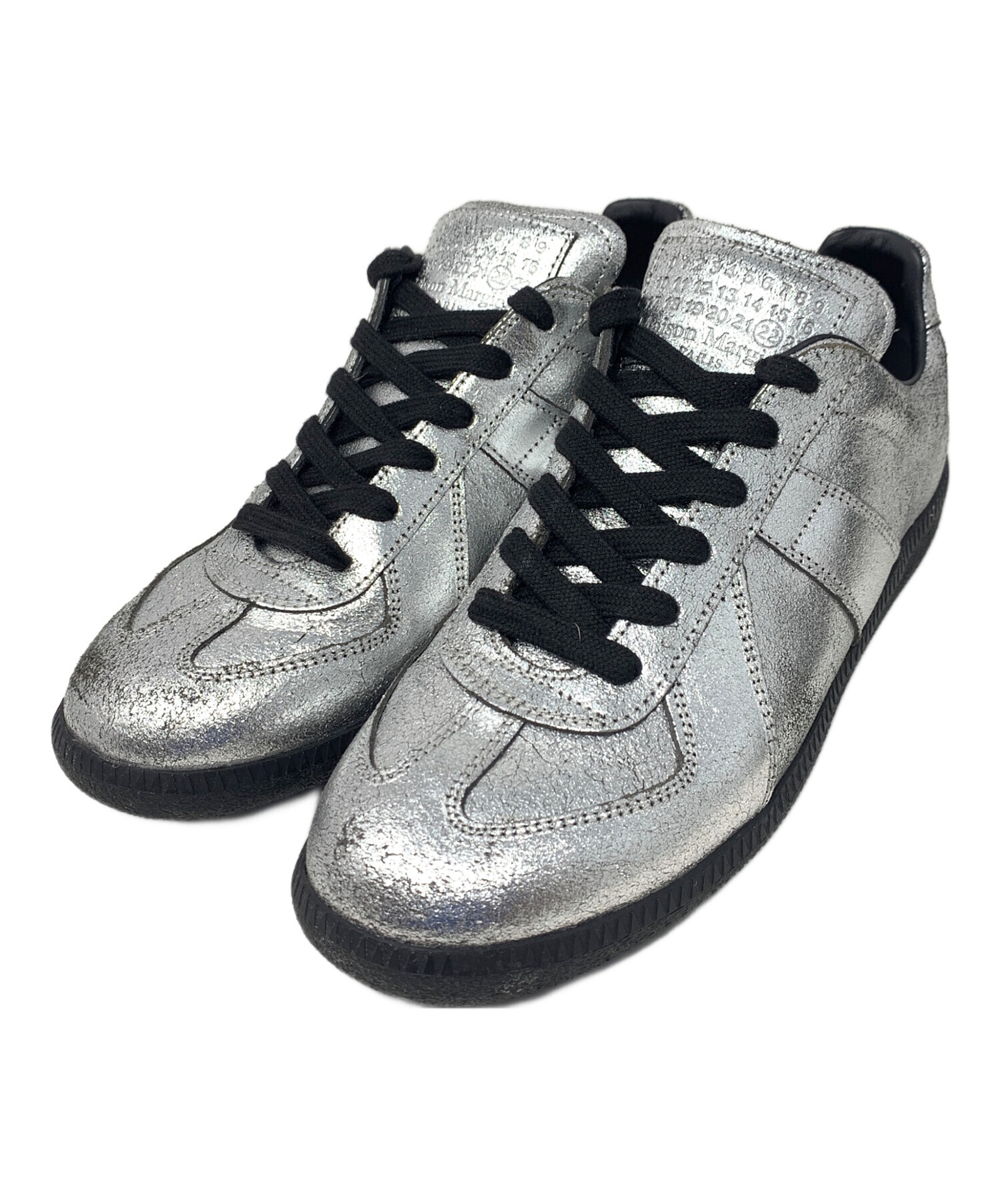 新品未使用　MM6 シルバースニーカー 新品MM6 Maison Margiela シルバー スニーカー 39.5 - メルカリ