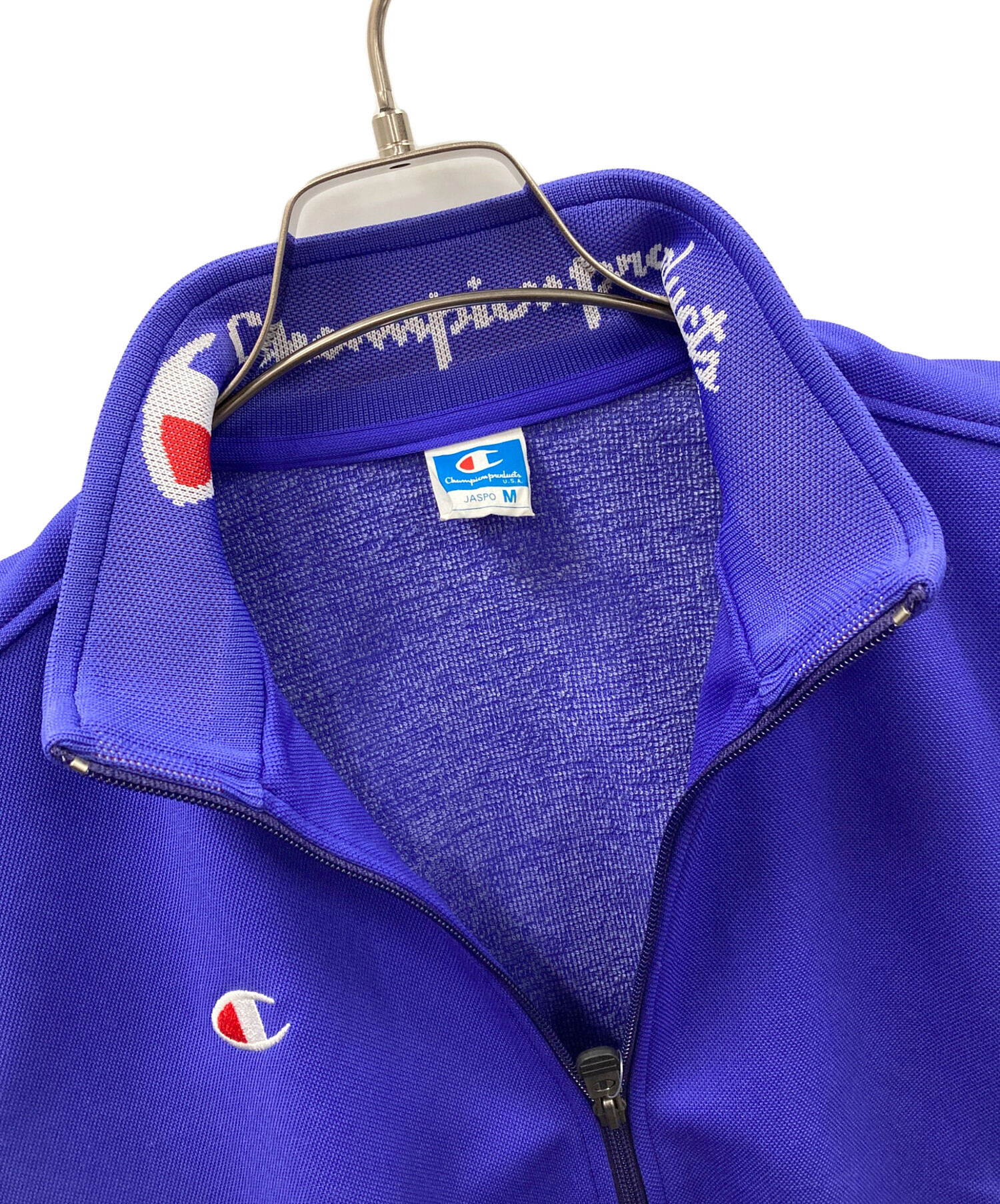 チャンピオン　トラックスーツ 上下セットJASPO 美品　ビンテージ 中古・古着通販】Champion (チャンピオン) トラックジャケット ブルー