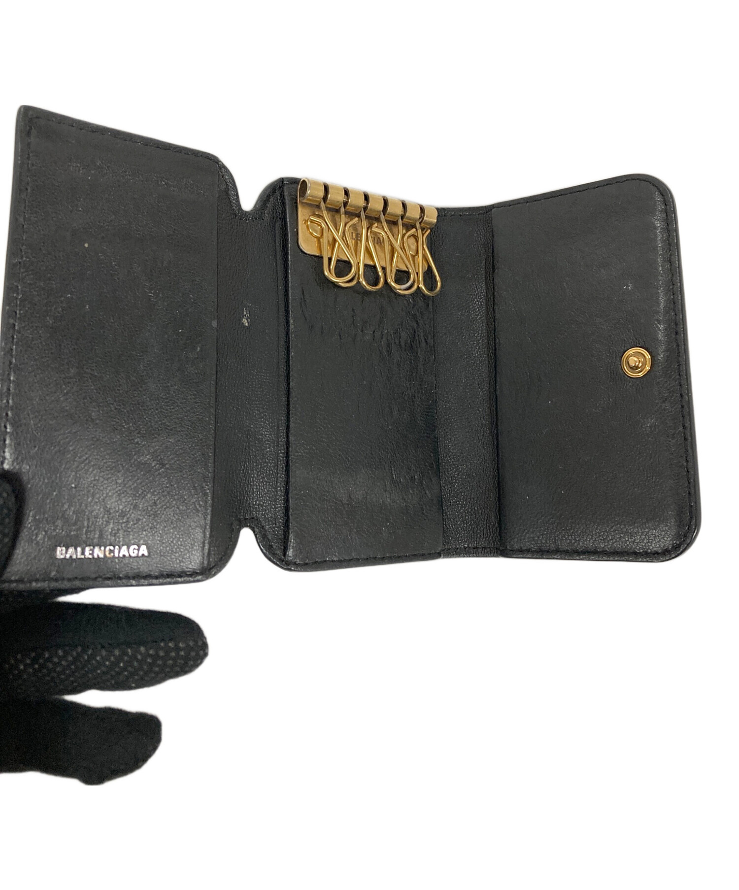 中古・古着通販】BALENCIAGA (バレンシアガ) キーケース6連 ブラック