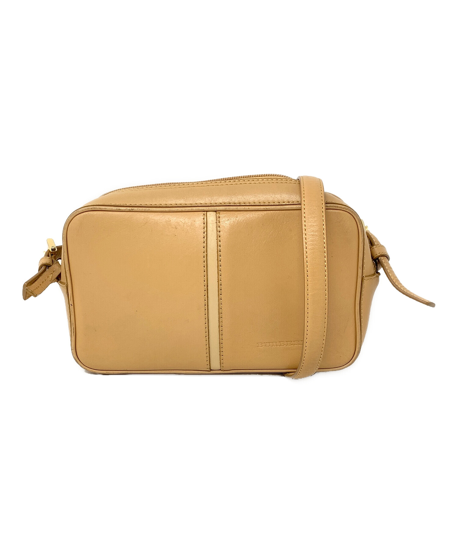 中古・古着通販】BURBERRY (バーバリー) レザーショルダーバッグ 