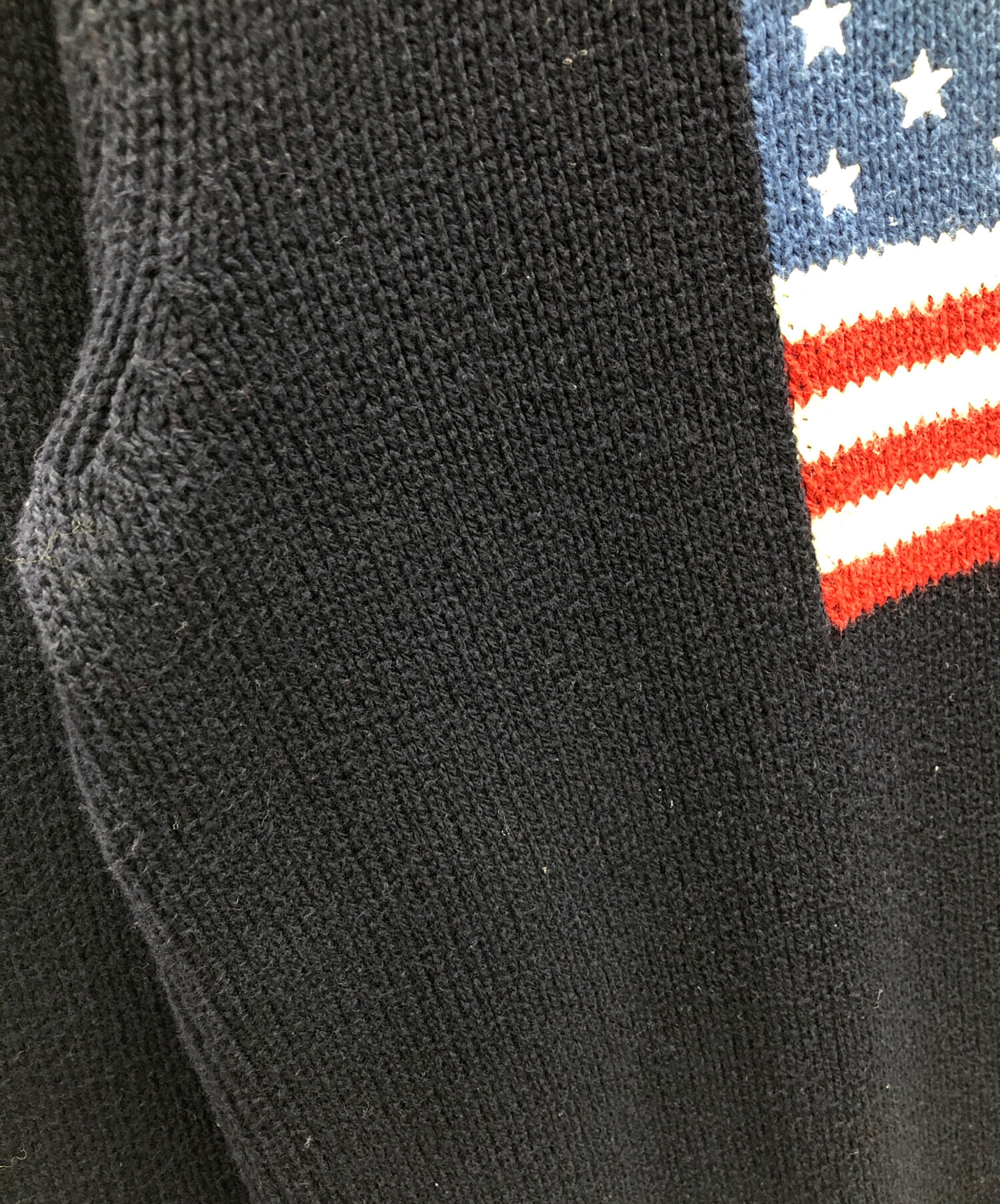 美品 POLOラルフローレン フラッグニット S 紺 中古・古着通販】POLO RALPH LAUREN (ポロ・ラルフローレン