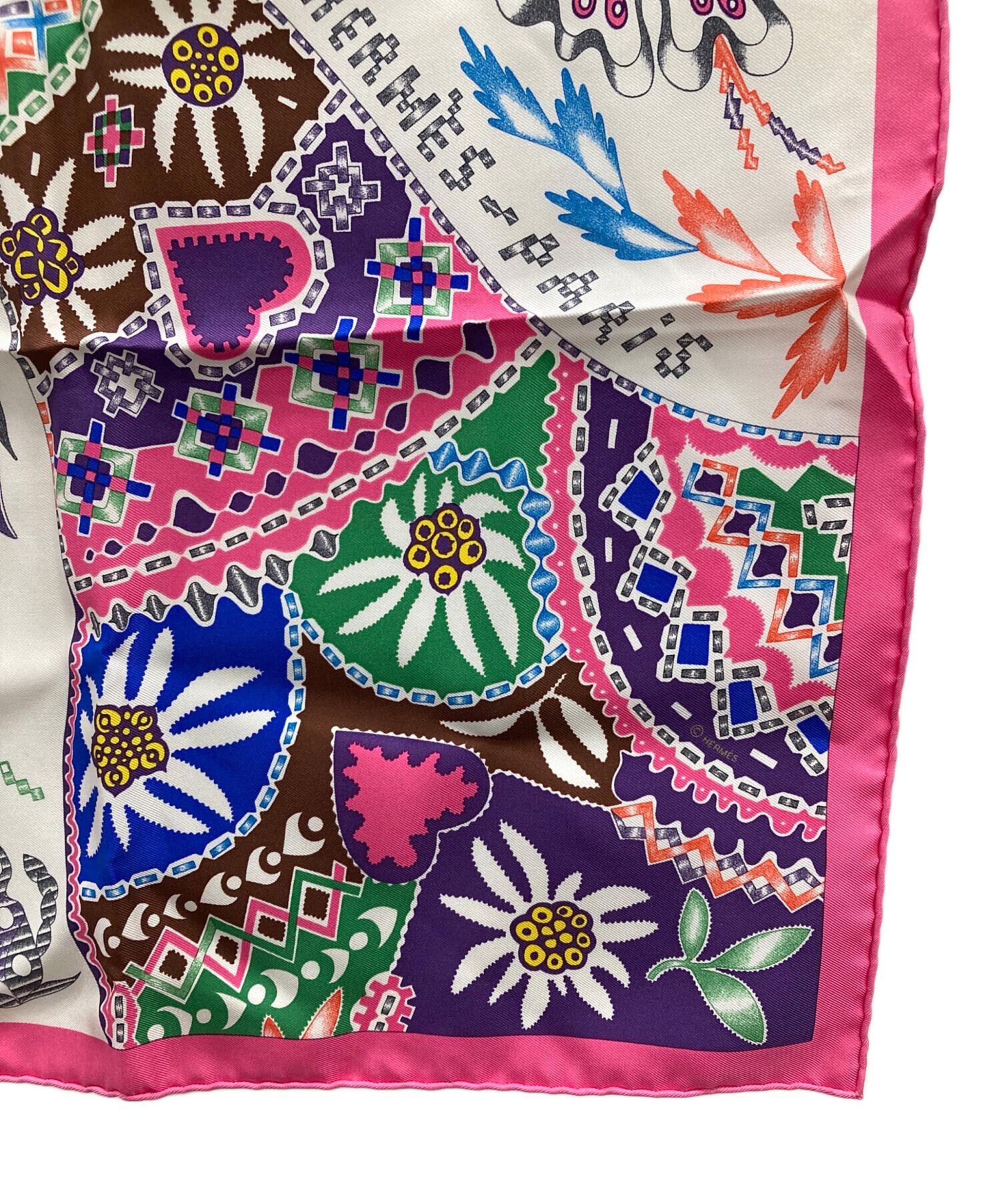 【アレンジでおしゃれに♪】HERMES ガブロッシュ 中古・古着通販】HERMES (エルメス) スカーフ ガブロッシュ