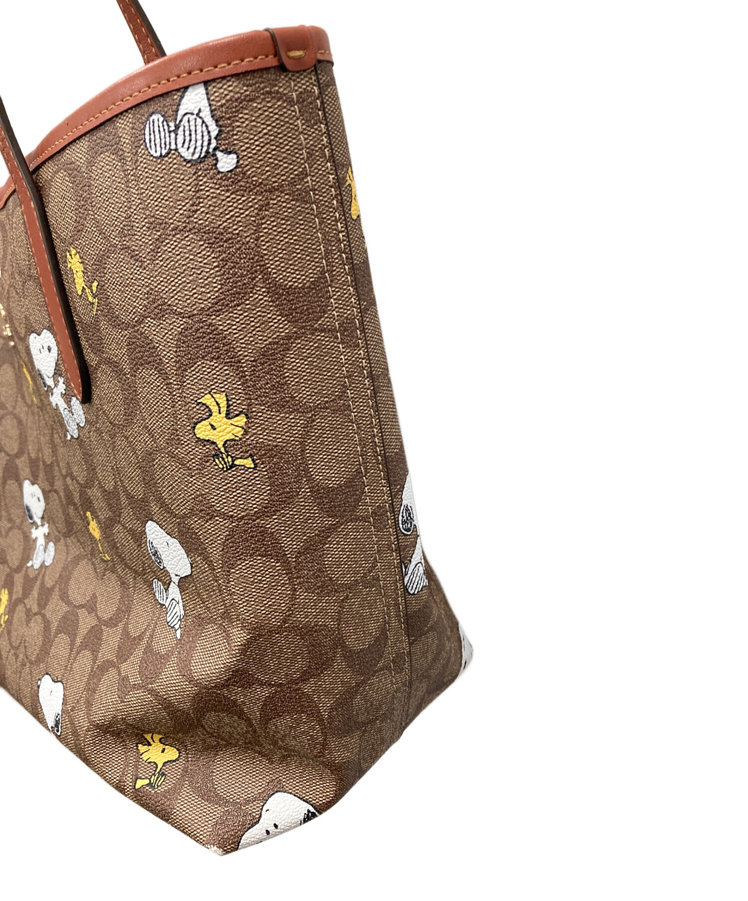 中古・古着通販】COACH (コーチ) PEANUTS (ピーナッツ) トートバッグ