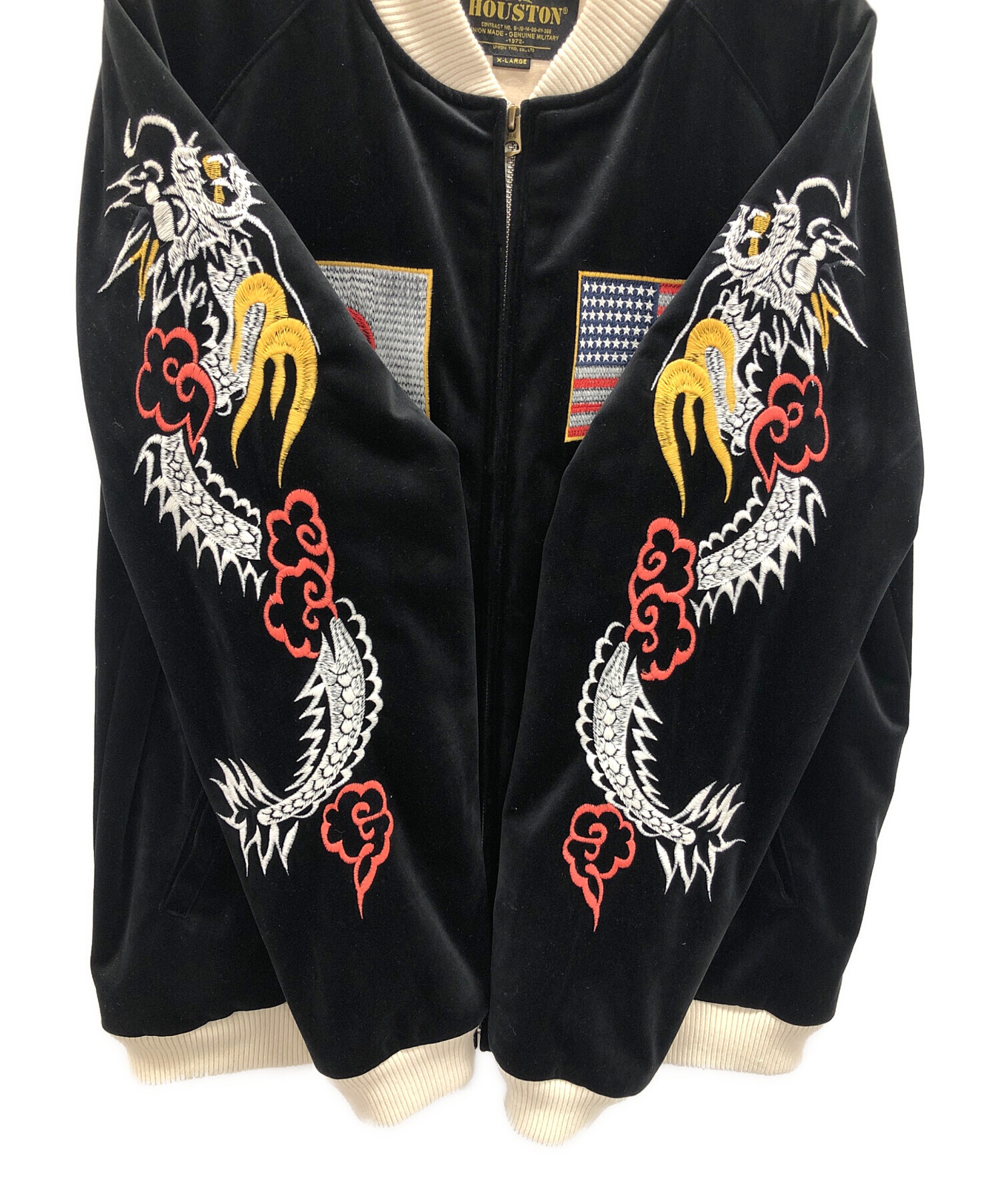 中古・古着通販】HOUSTON (ヒューストン) ベロアスカジャン ベルベット