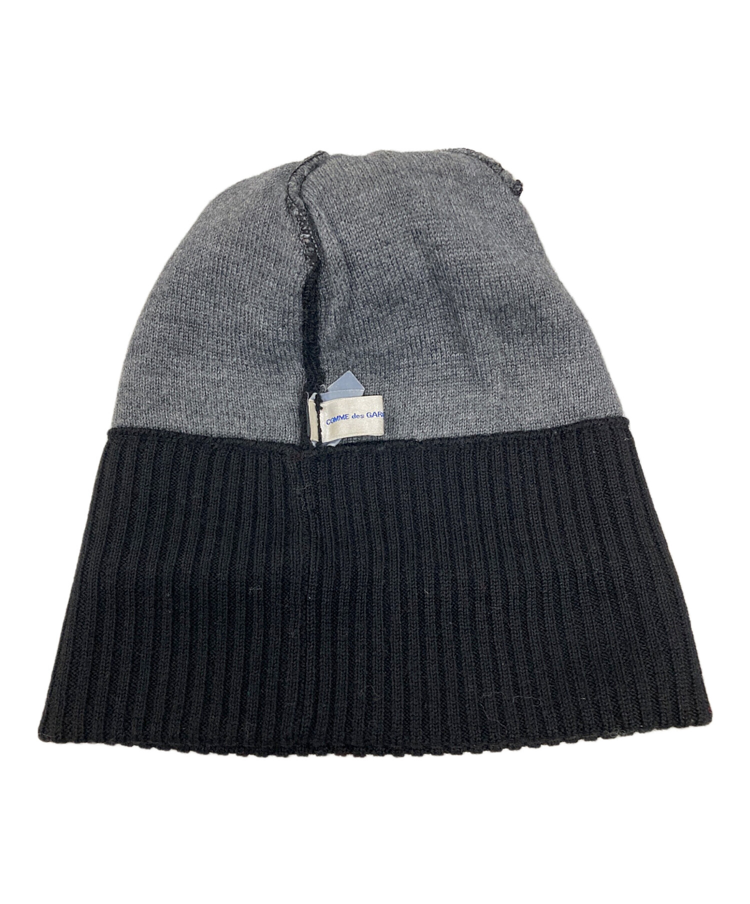美品】コムデギャルソン コムコム ボーダー ウール ニットキャップ