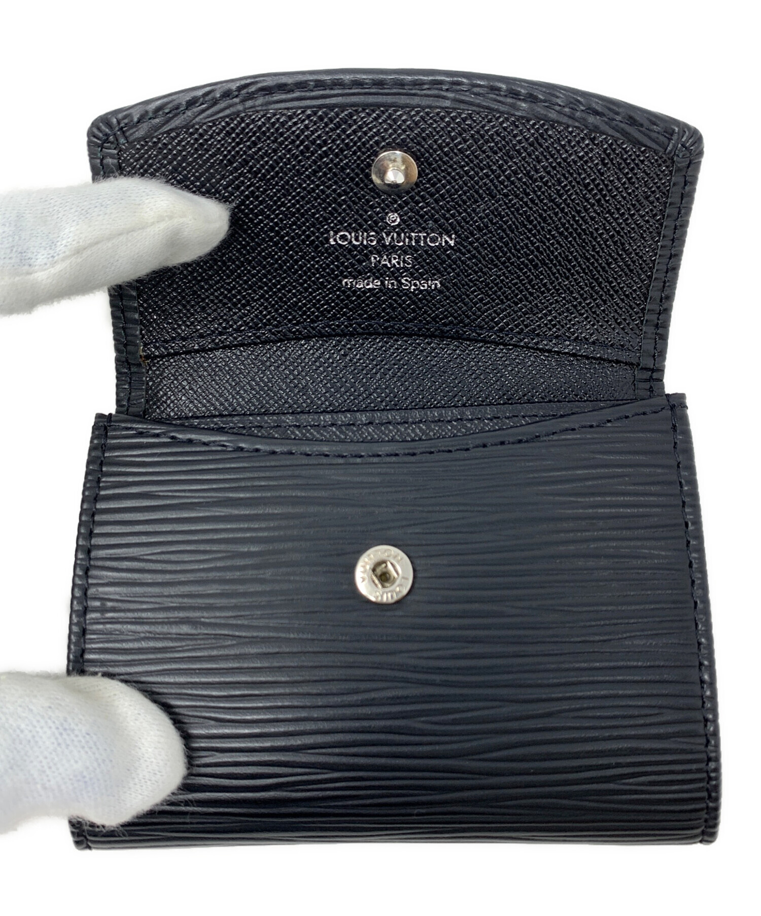 限界価格❣️ルイヴィトン エピ ケース ポルトモネサーンプル 黒 男女兼用 極美品】ルイヴィトン エピ コインケース ポルトモネサーンプル