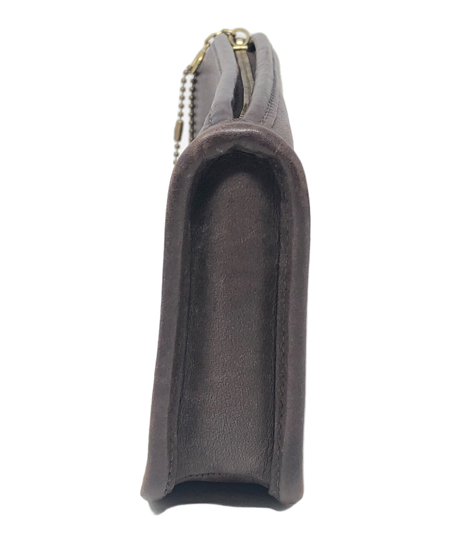 中古・古着通販】COACH (コーチ) ポーチ ブラウン サイズ:実寸サイズに 