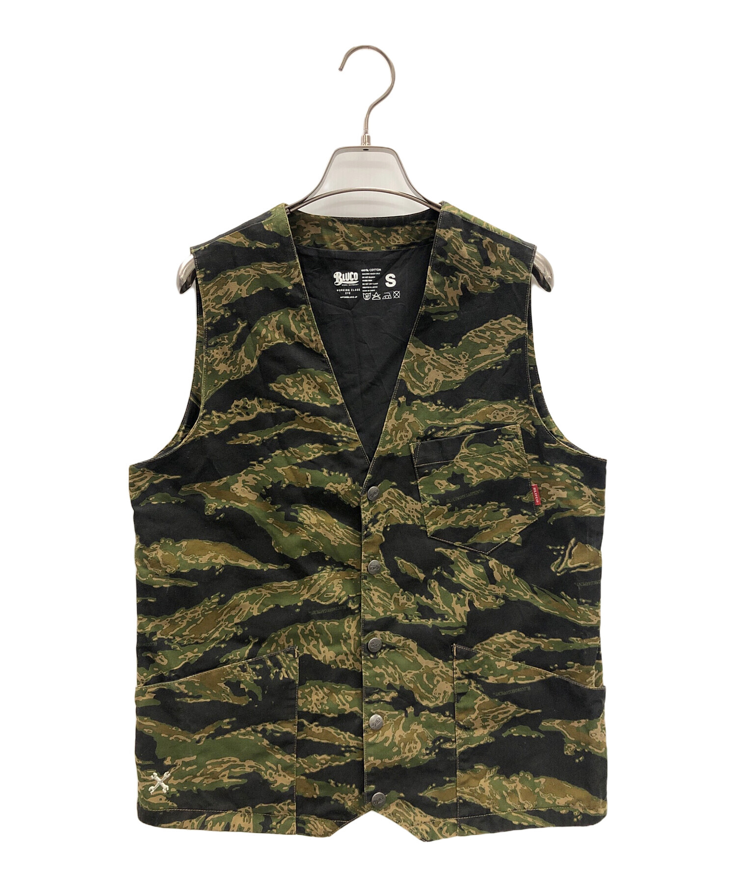BLUCO WORK GARMENT (ブルコ ワーク ブルコ BLUCO ワークベスト ジレ S 