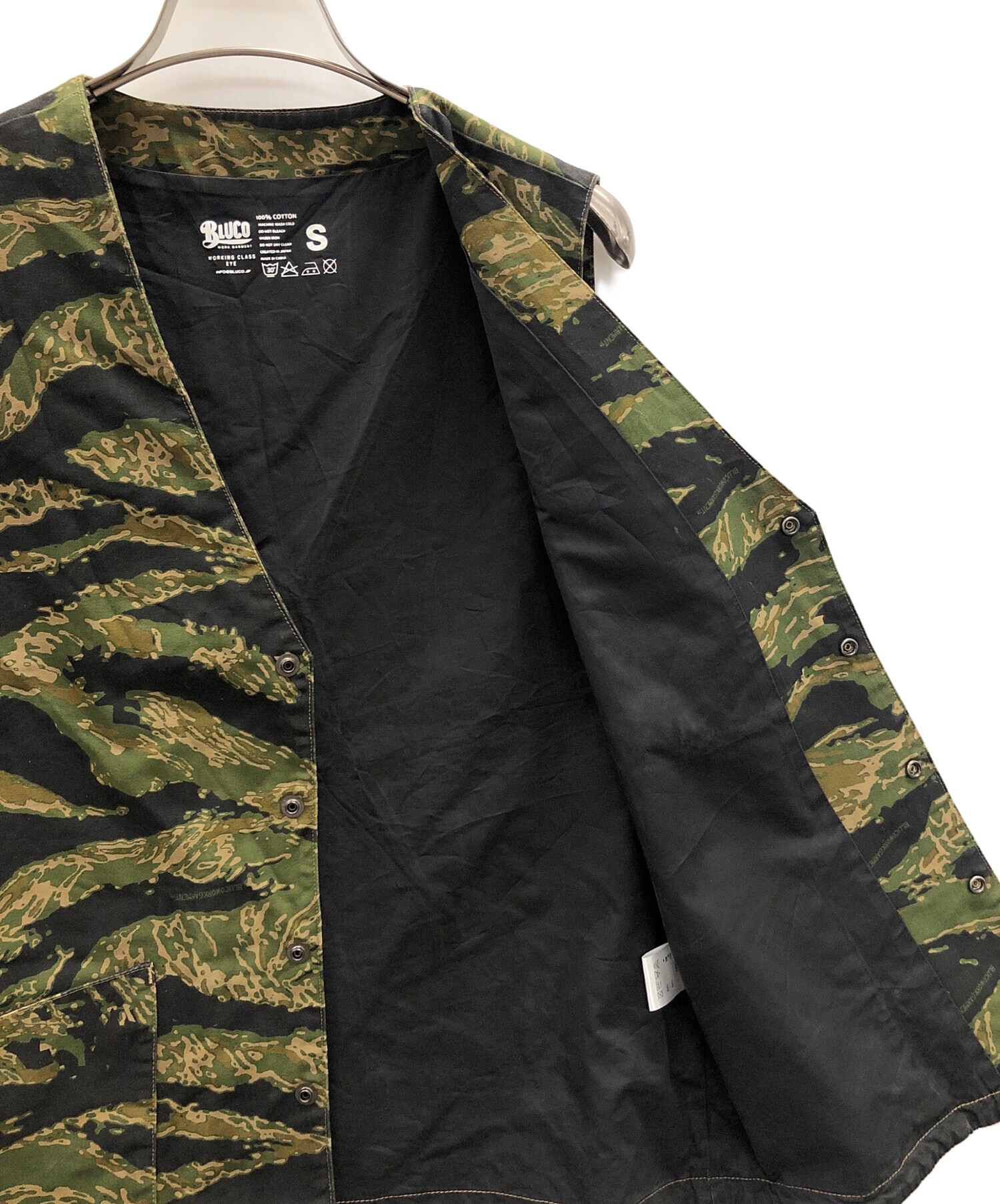 BLUCO ワークベスト オリーブ Fサイズ 中古・古着通販】BLUCO WORK GARMENT (ブルコ ワーク ガーメント