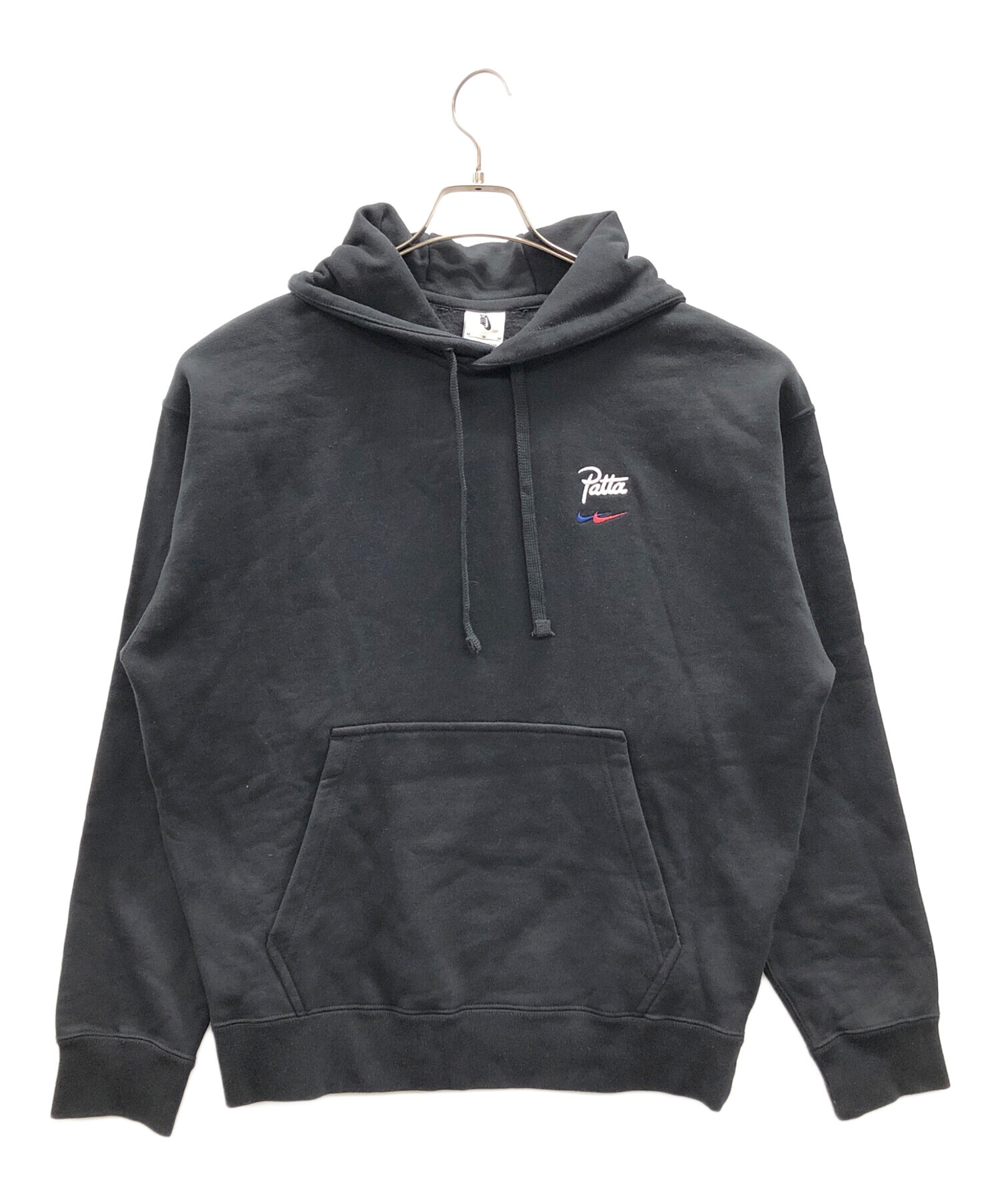 中古・古着通販】NIKE (ナイキ) プルオーバーパーカー ブラック サイズ 
