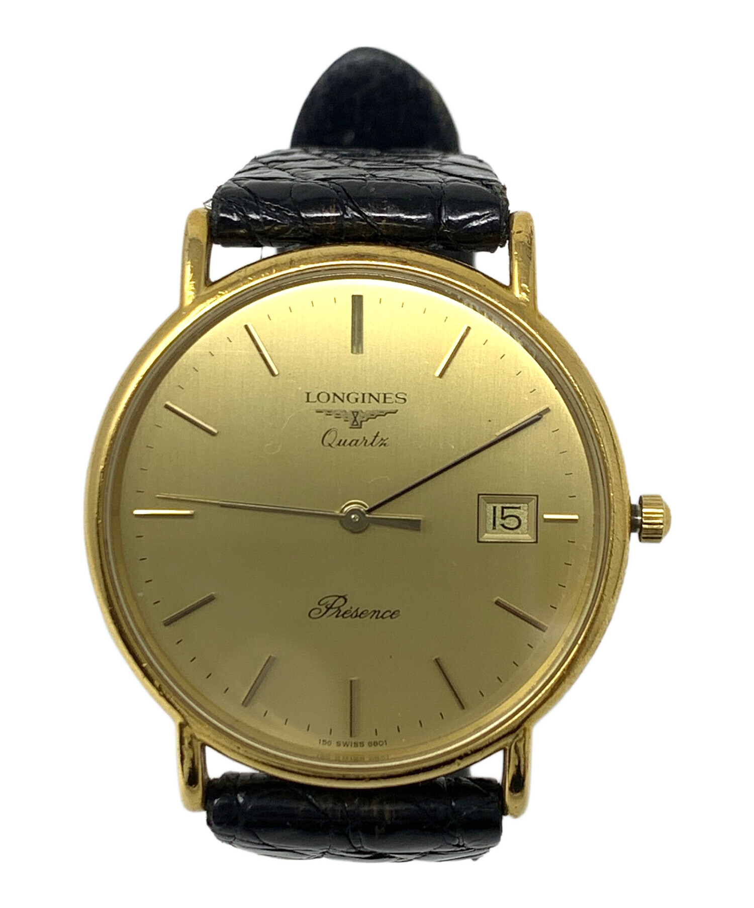 LONGINES クォーツ腕時計 ヴィンテージ 中古・古着通販】LONGINES (ロンジン) 腕時計 クォーツ サイズ:実寸