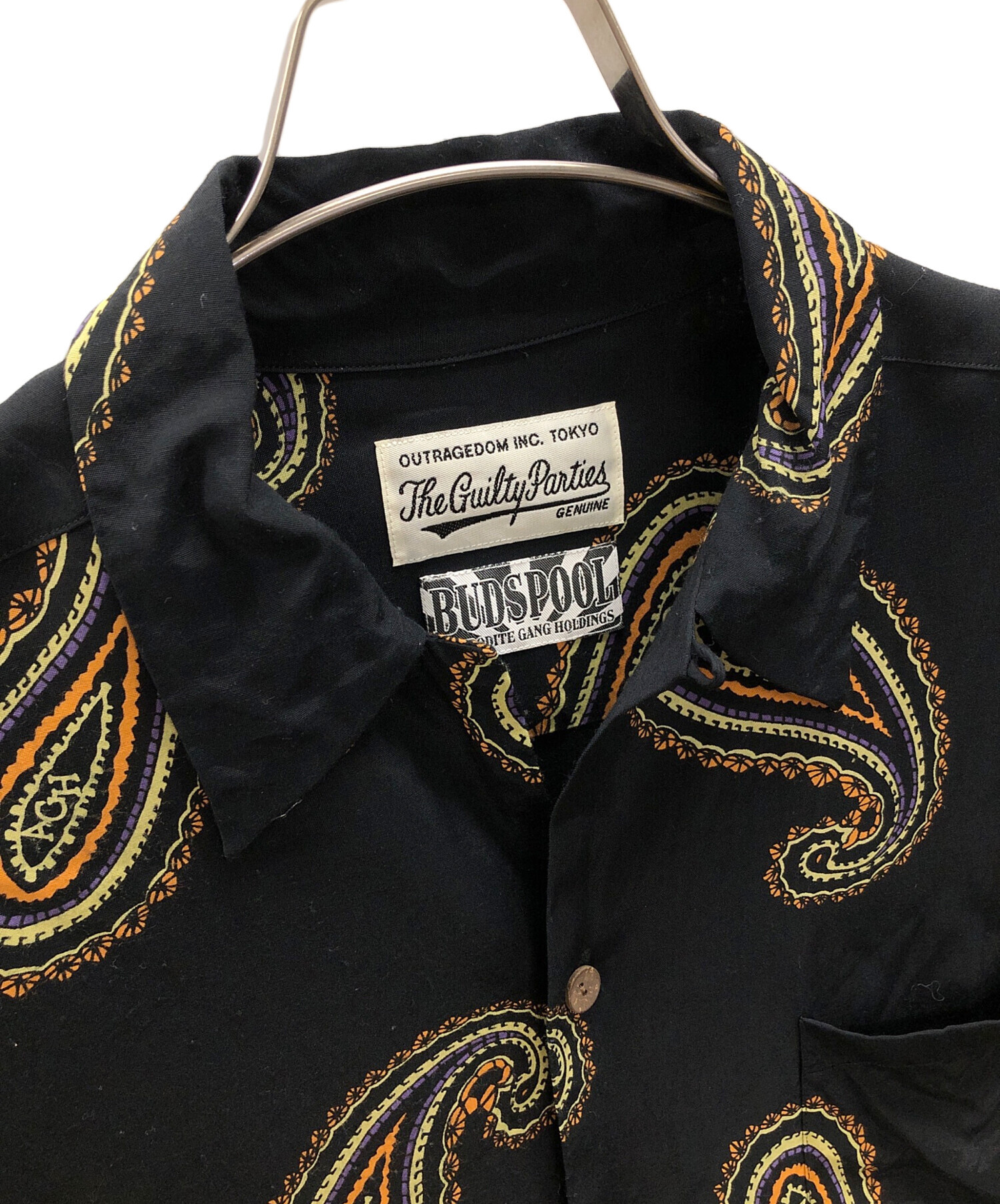 新品 The Guilty Parties シャツ 長袖 総柄 オープンカラー ワコマリアThe Guilty Parties オープンカラーシャツ