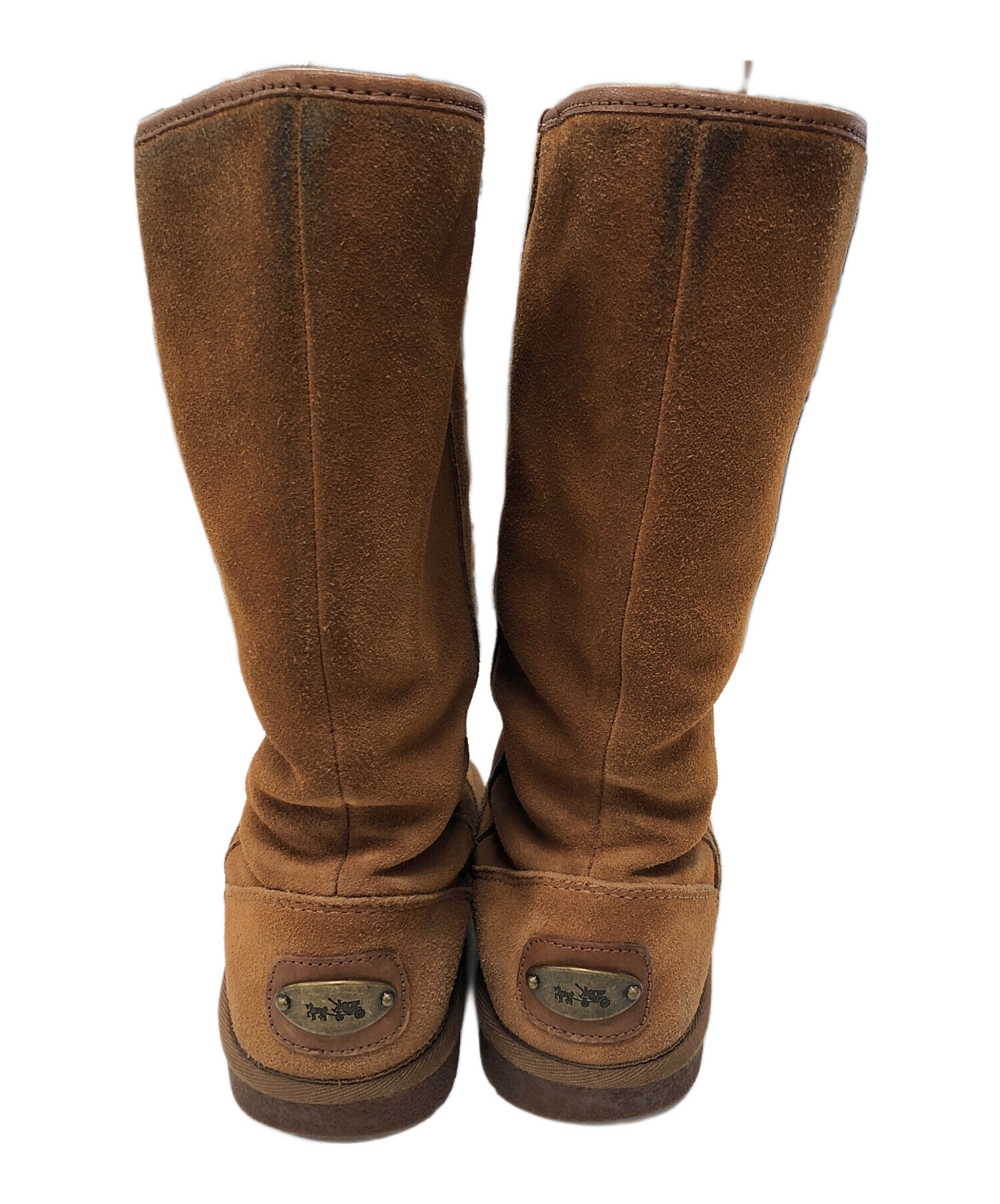 中古・古着通販】COACH (コーチ) ムートンブーツ ブラウン サイズ:23.5