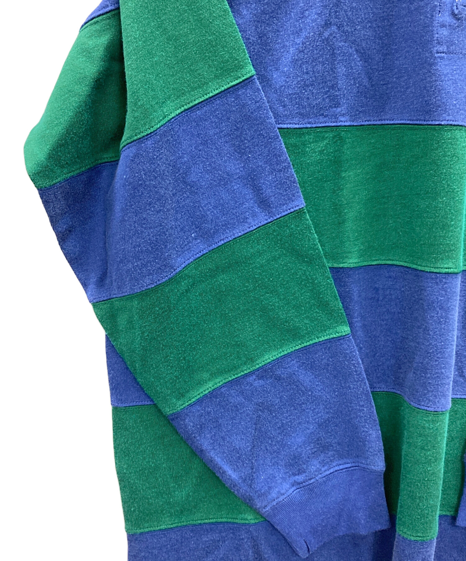 RALPH LAUREN ラガーシャツ 緑と青のストライプ 中古・古着通販】POLO RALPH LAUREN (ポロ・ラルフローレン) ラガー