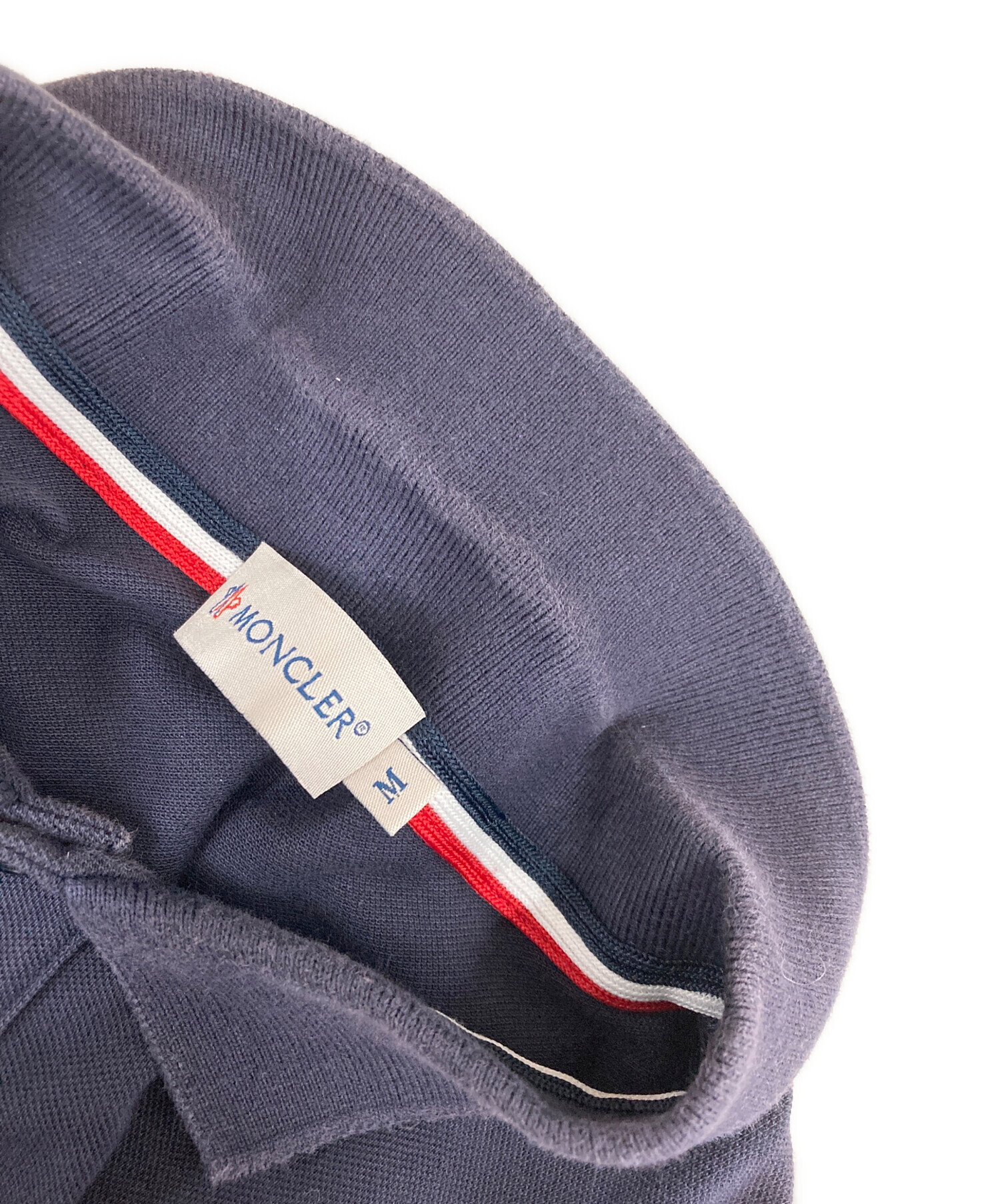 中古・古着通販】MONCLER (モンクレール) ポロシャツ ネイビー サイズ