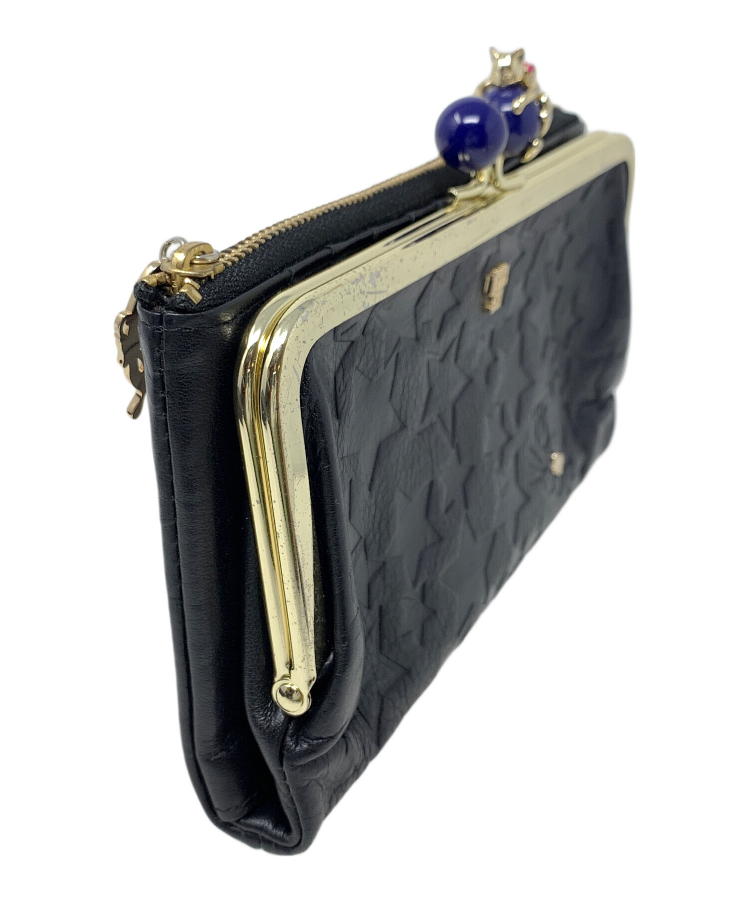 中古・古着通販】ANNA SUI (アナスイ) がま口財布 プレイングキャット 