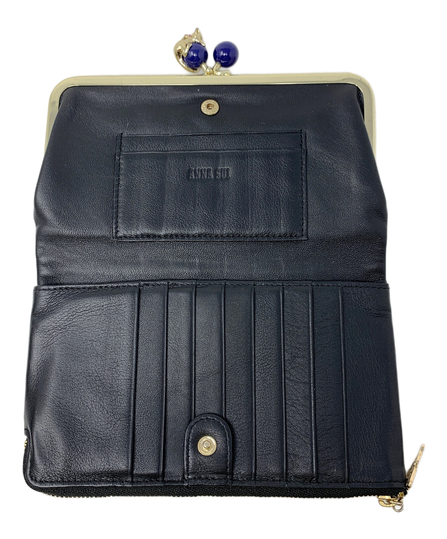 中古・古着通販】ANNA SUI (アナスイ) がま口財布 プレイングキャット