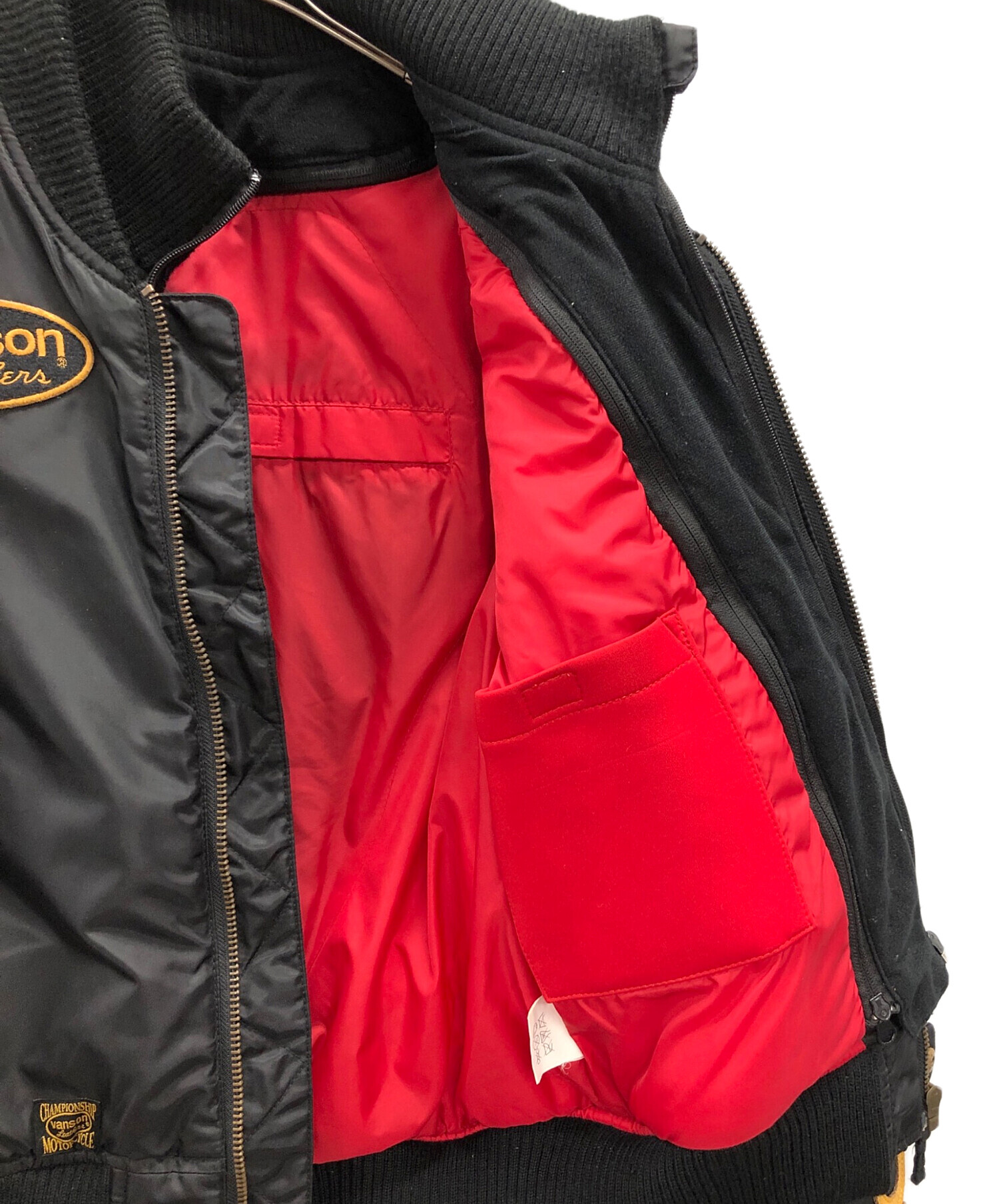 中古・古着通販】VANSON (バンソン) フライトジャケット ブラック