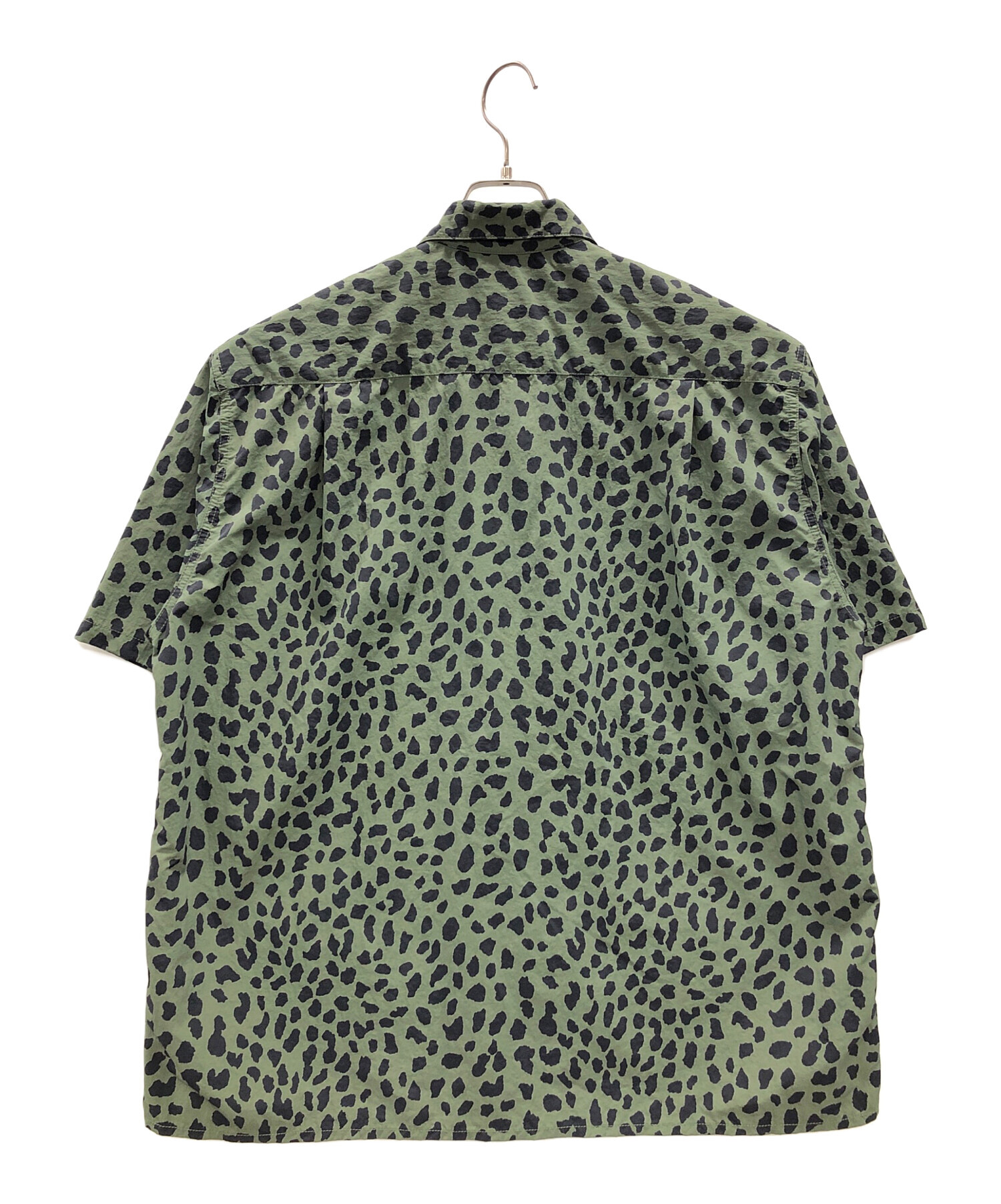 WACKO MARIA ワコマリア 23SS ×GRAMICCI カーキ GRAMICCI / LEOPARD OPEN COLLAR SHIRT【KHAKI】｜WACKO MARIA