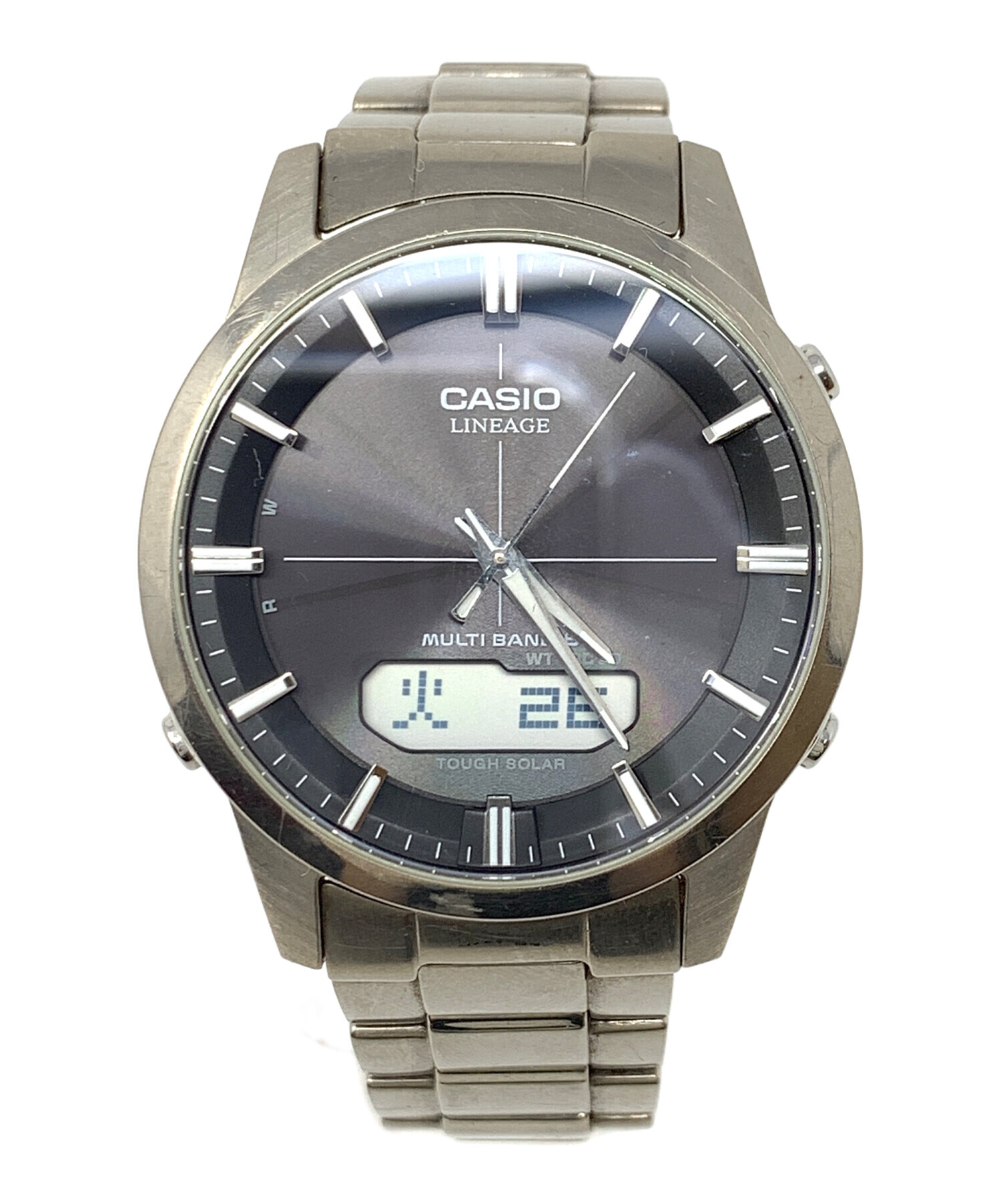 中古・古着通販】CASIO (カシオ) 腕時計 ソーラー電波 サイズ:実寸 