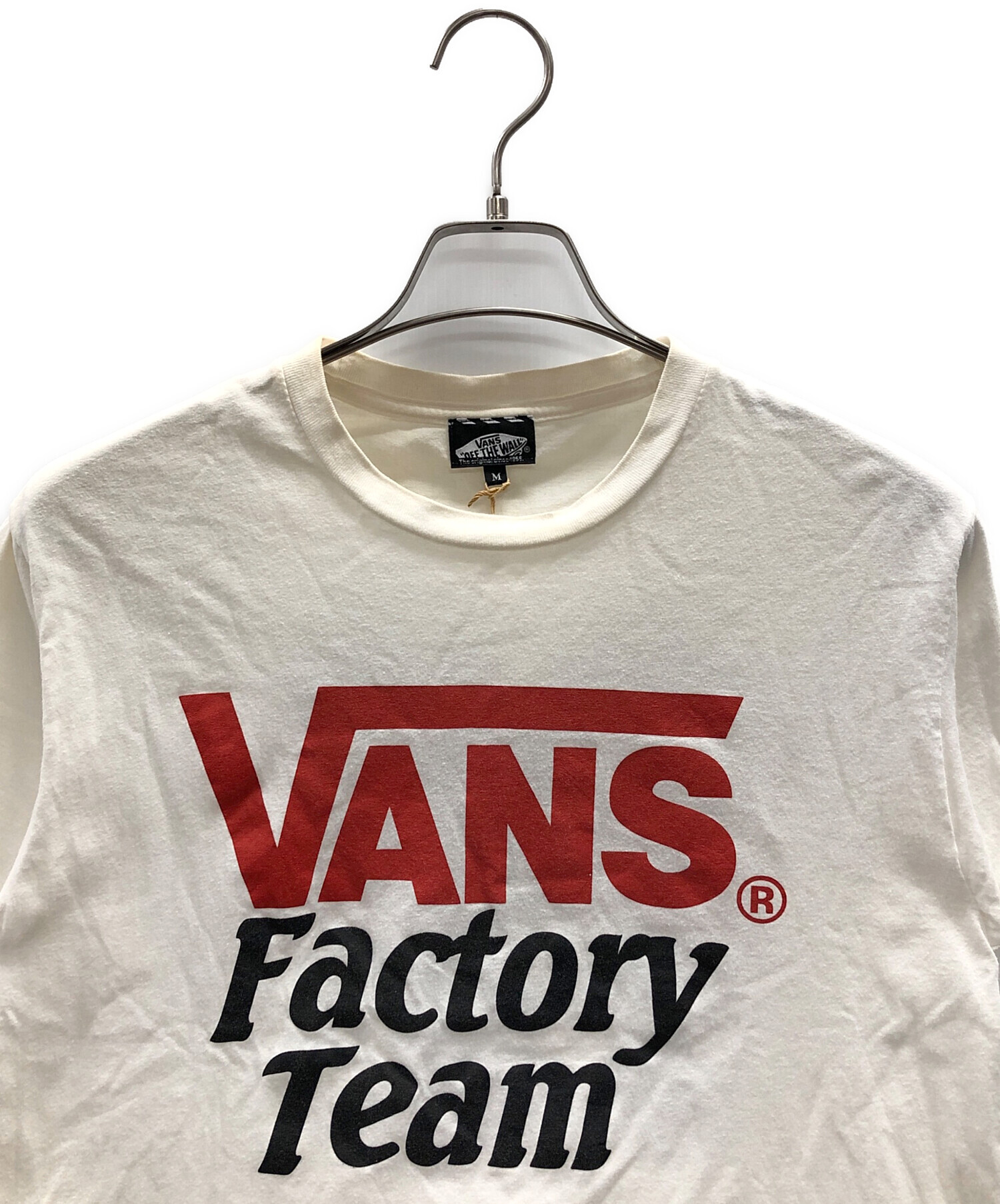 中古・古着通販】VANS (バンズ) 半袖カットソー ホワイト サイズ:M 