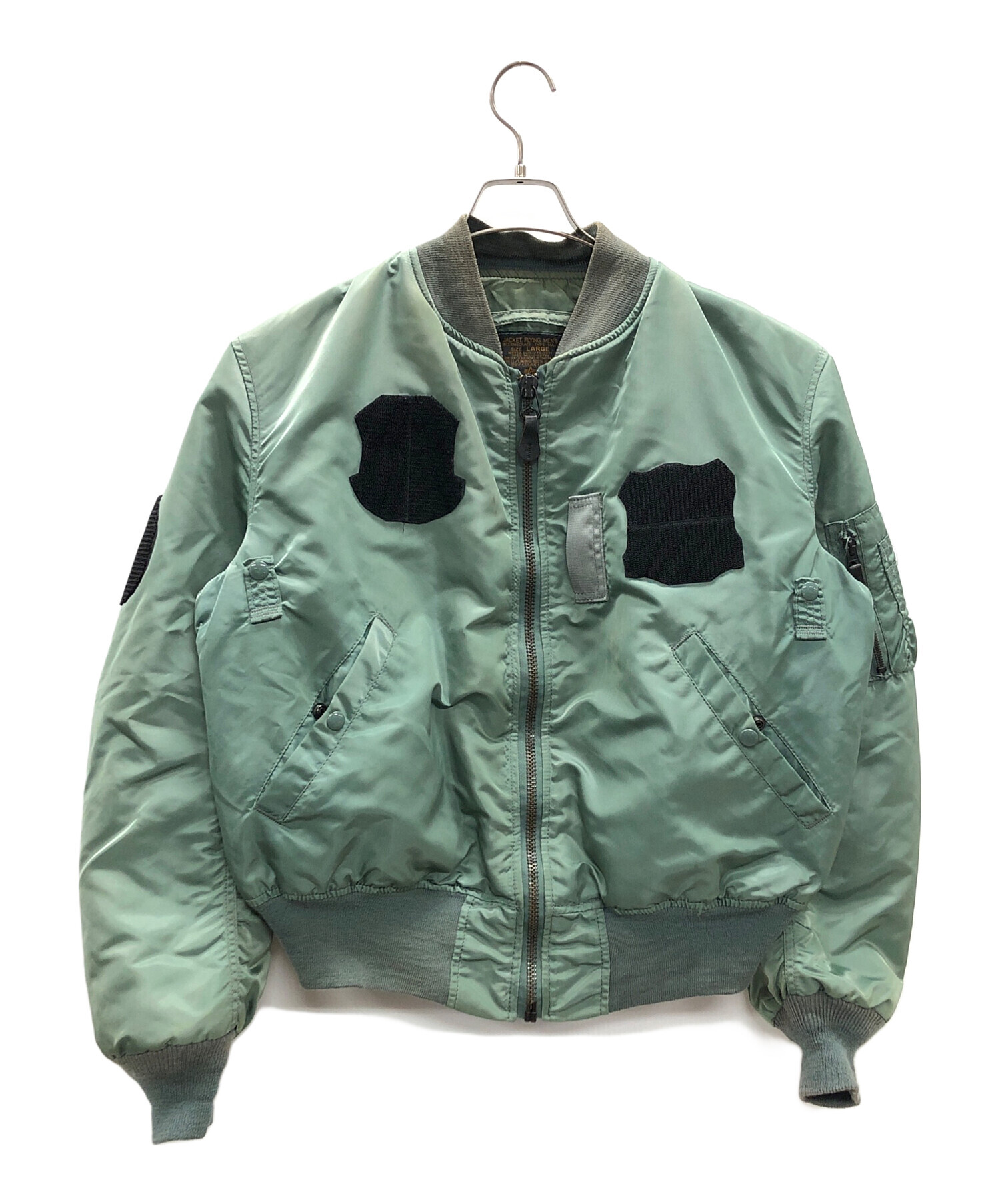 ALPHA MA-1 オリーブ 中古・古着通販】ALPHA (アルファ) MA-1ジャケット オリーブ サイズ:L ジャケット・アウター