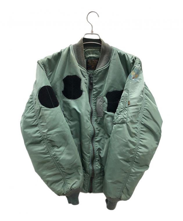 中古・古着通販】ALPHA (アルファ) MA-1ジャケット オリーブ サイズ