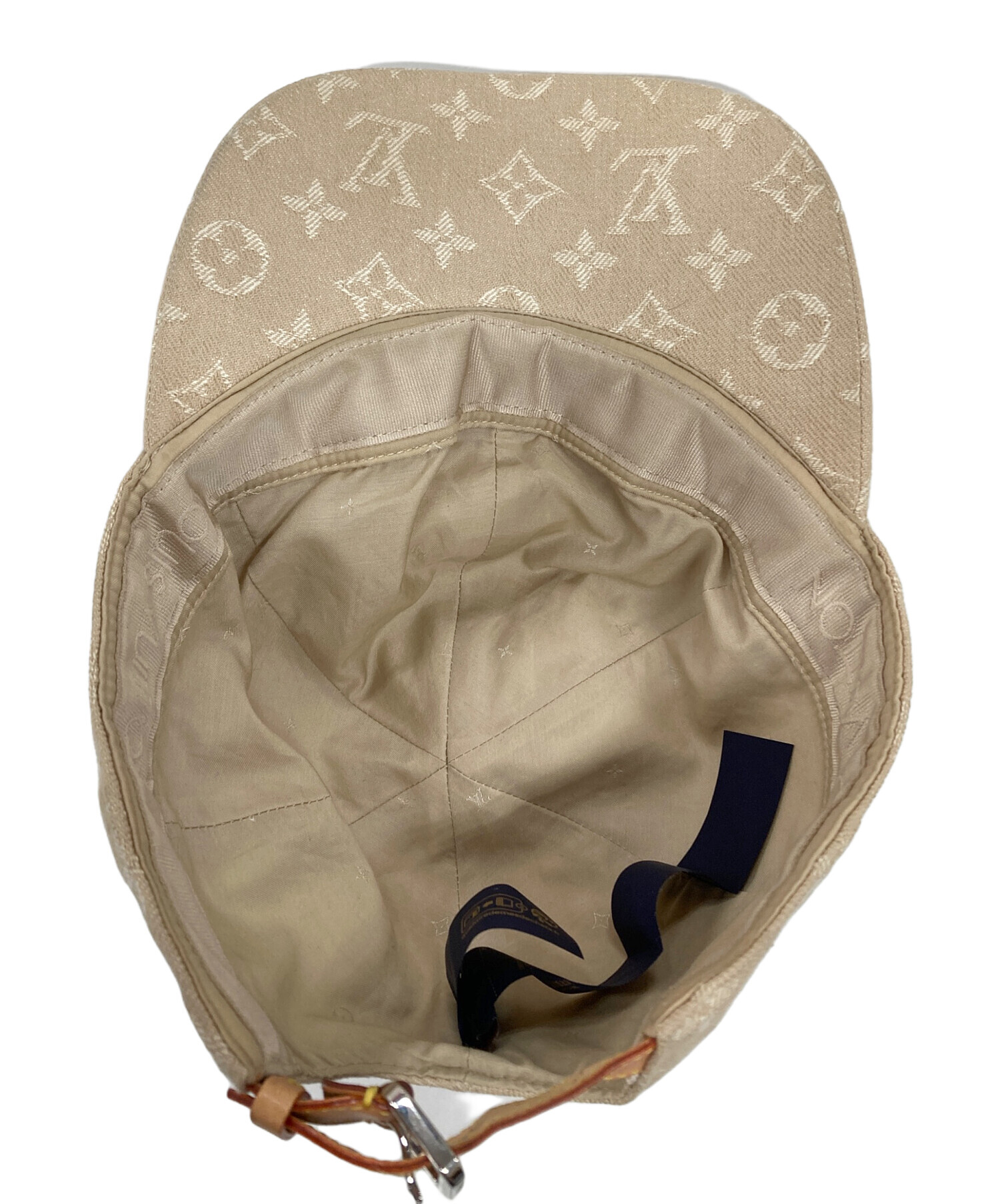 Louis Vuitton ベージュ キャップ　M サイズ　未使用 ◇新作ロゴハット◇ ヴィトン キャップ ベージュ スニーカーと