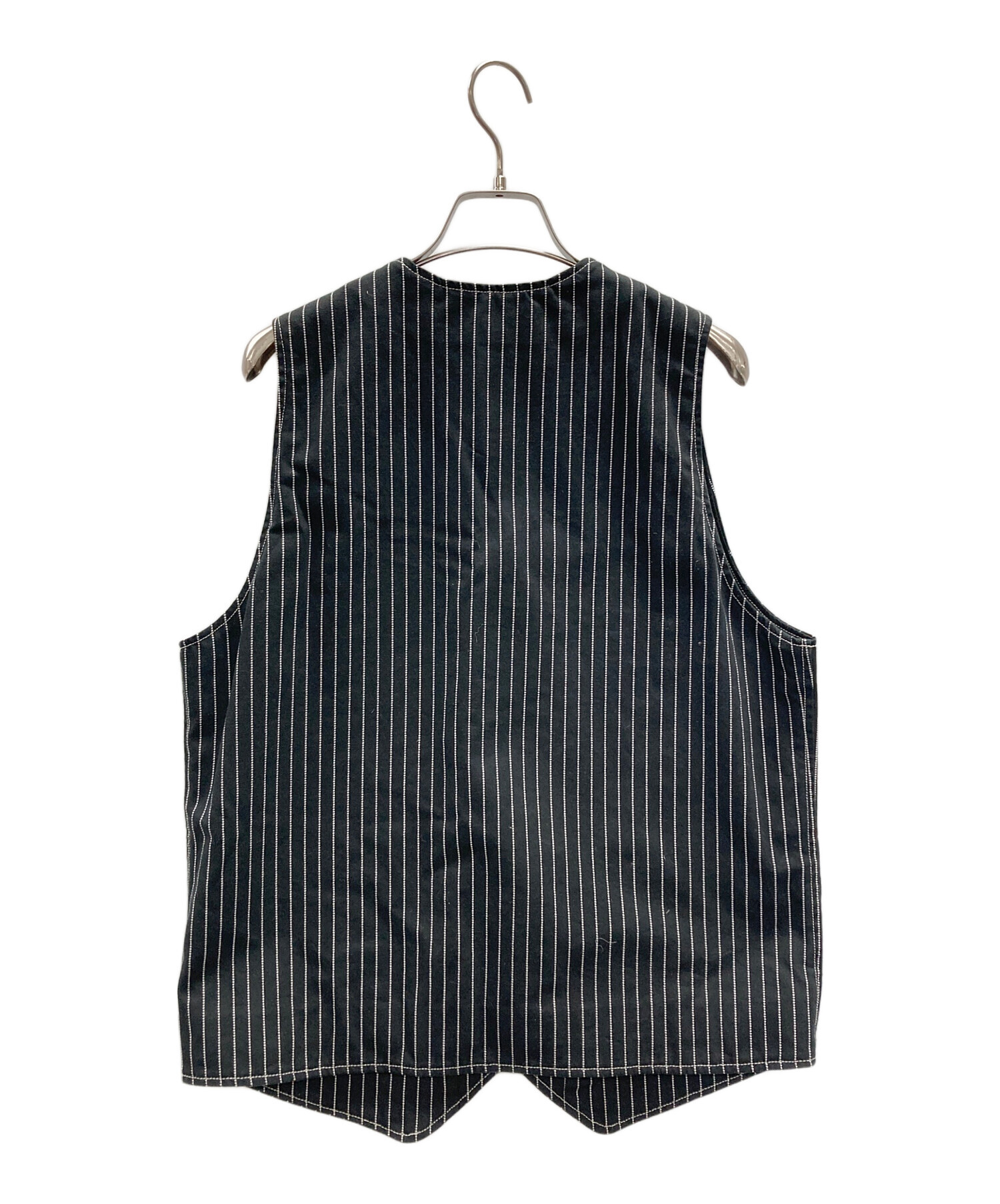 PHERROW'S ワークベスト　サイズ　38 チャコール×ブラック　日本製 中古・古着通販】PHERROW'S (フェローズ) ワークベスト グレー