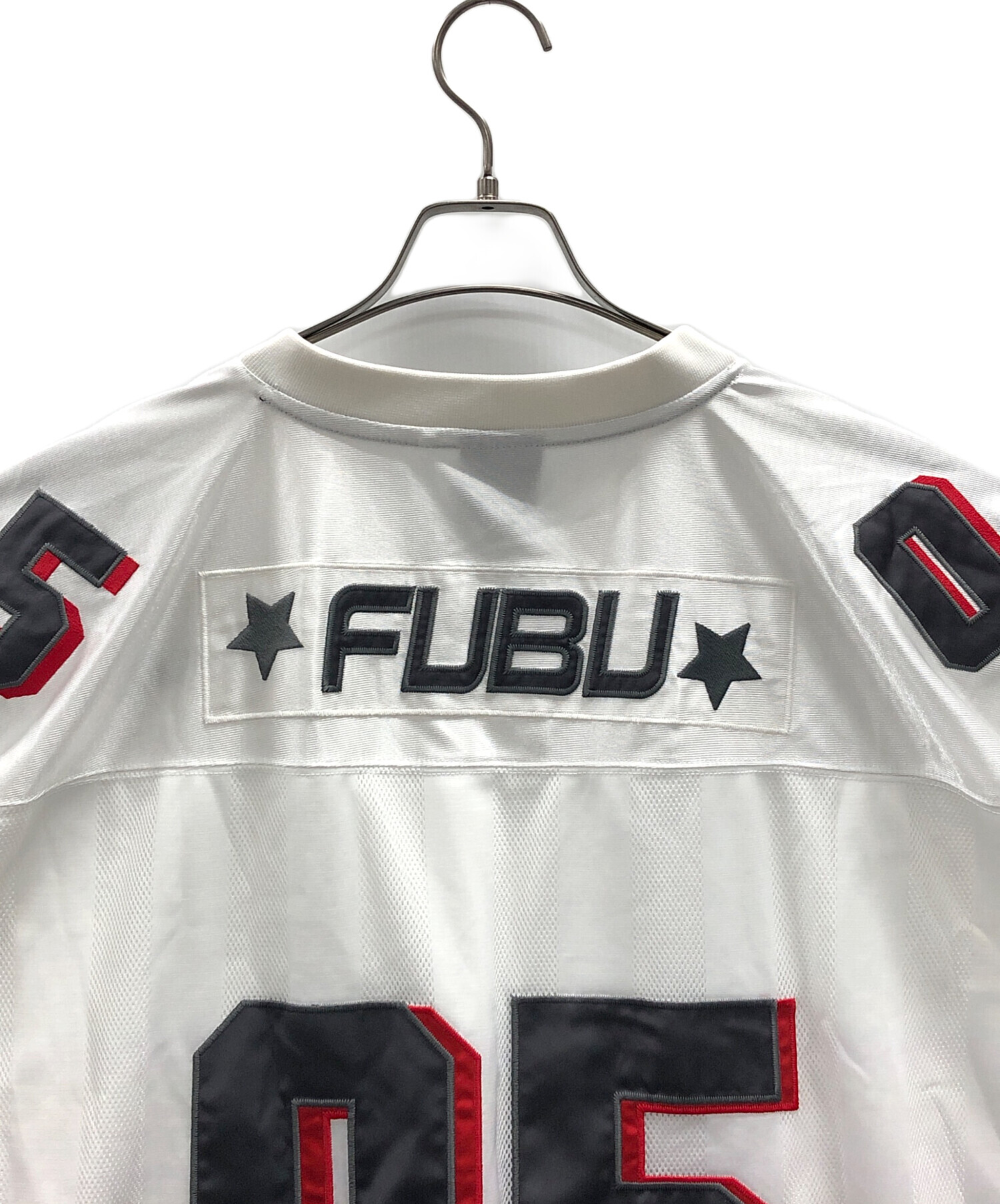 中古・古着通販】FUBU (フブ) ゲームシャツ ホワイト サイズ:2XL