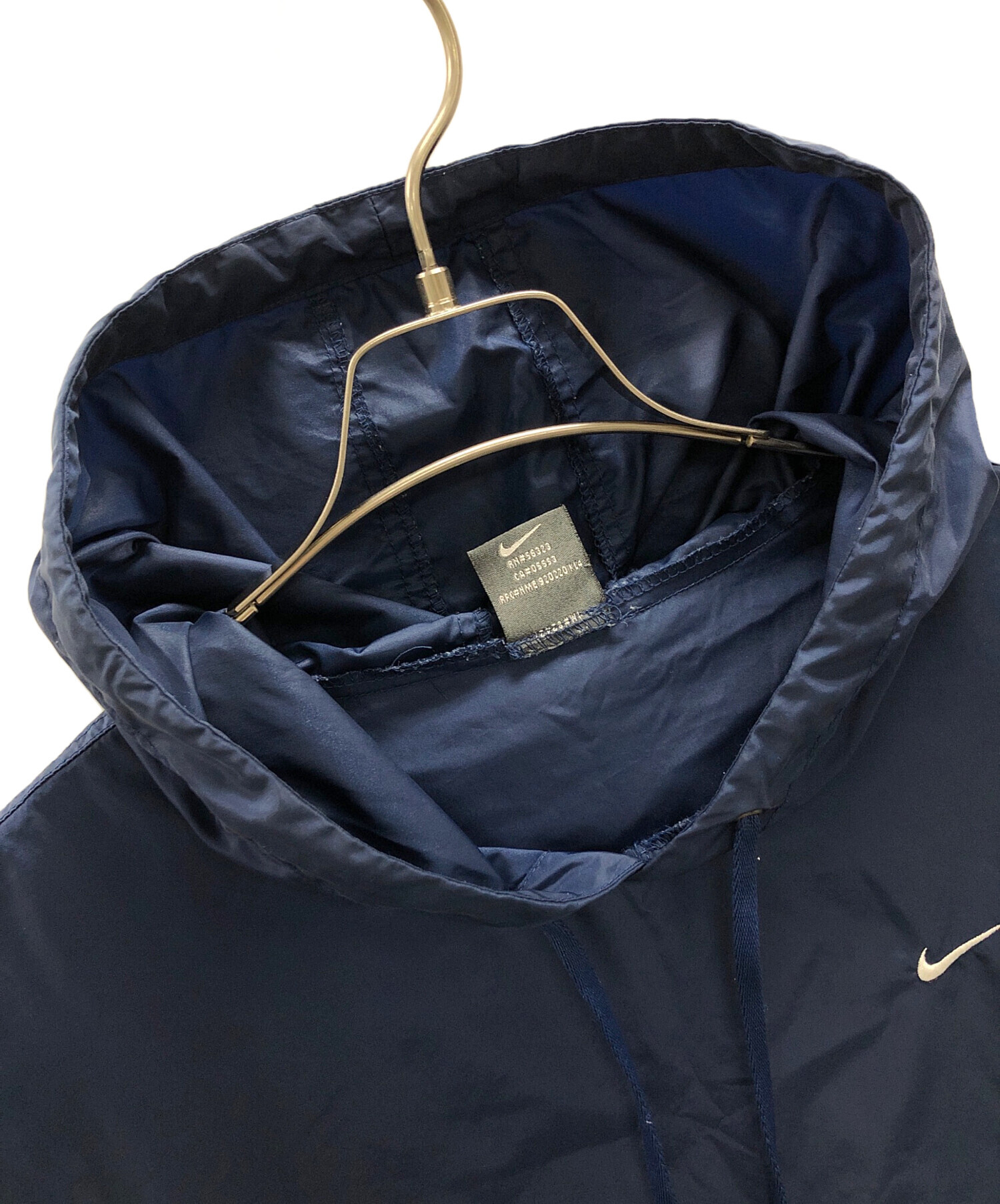 中古・古着通販】NIKE (ナイキ) ナイロンパーカー ネイビー サイズ:M