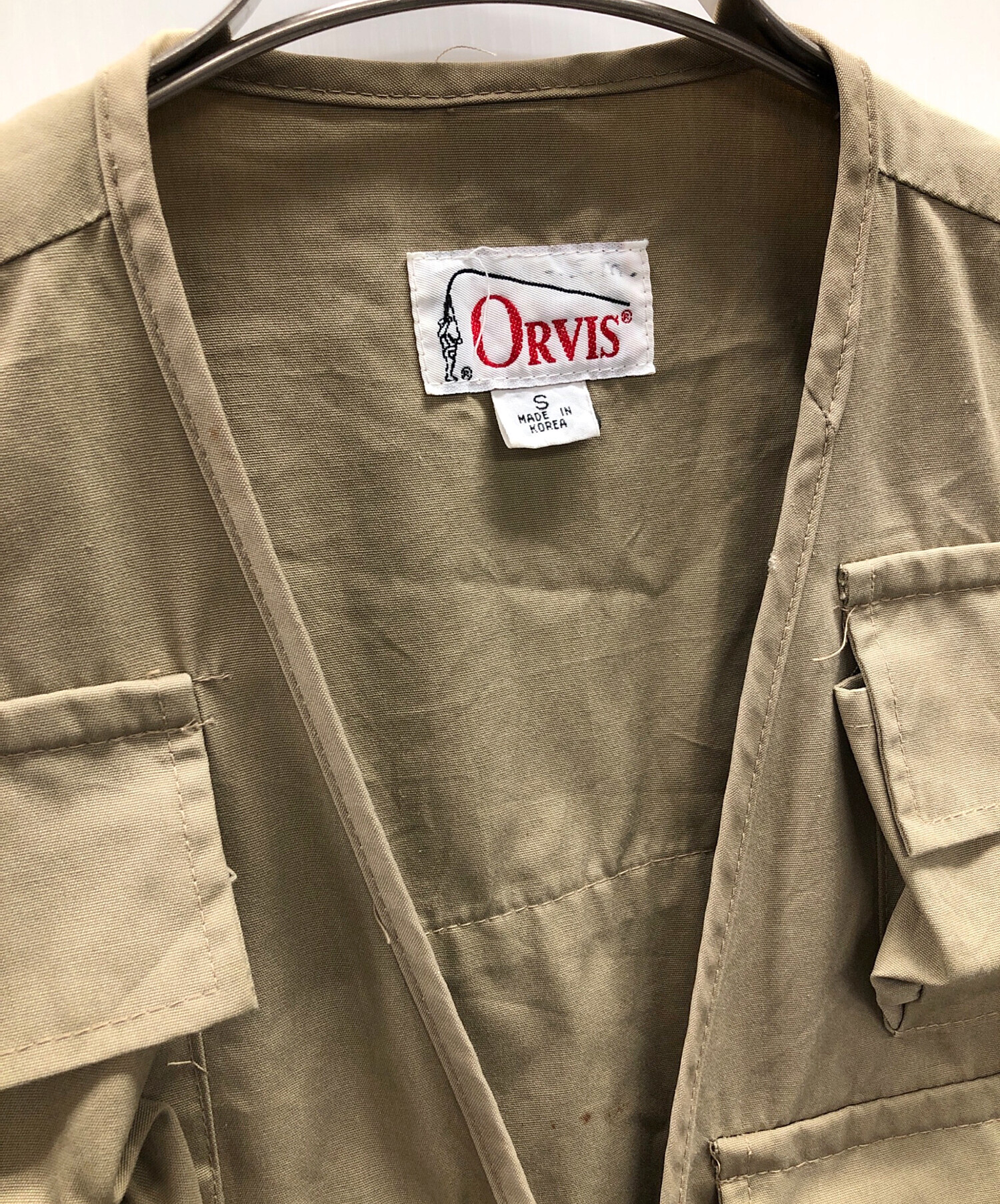 中古・古着通販】orvis (オービス) ベスト カーキ サイズ:S｜ブランド 