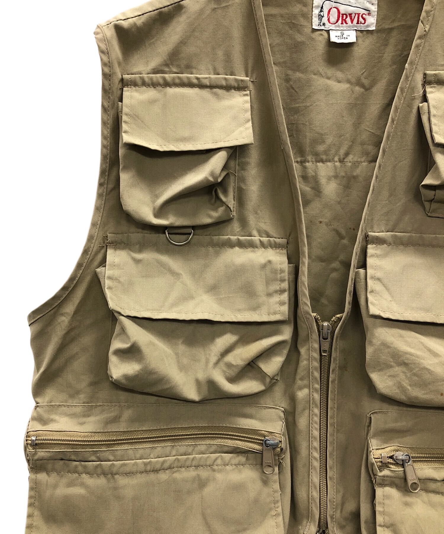 中古・古着通販】orvis (オービス) ベスト カーキ サイズ:S｜ブランド 