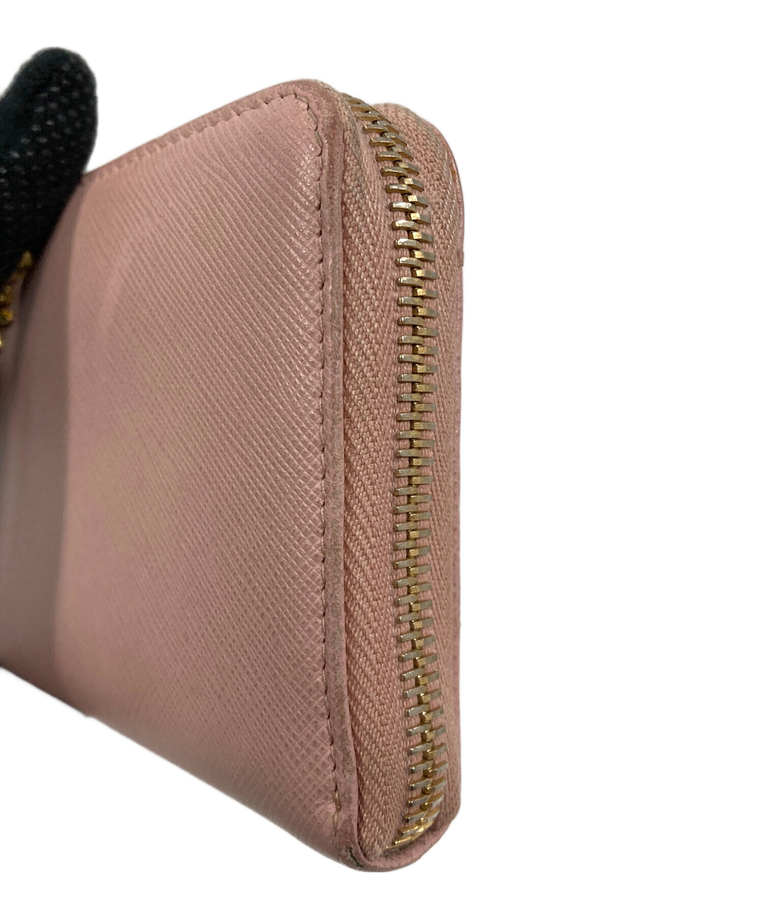 中古・古着通販】PRADA (プラダ) 長財布 L字ファスナー ピンク サイズ 