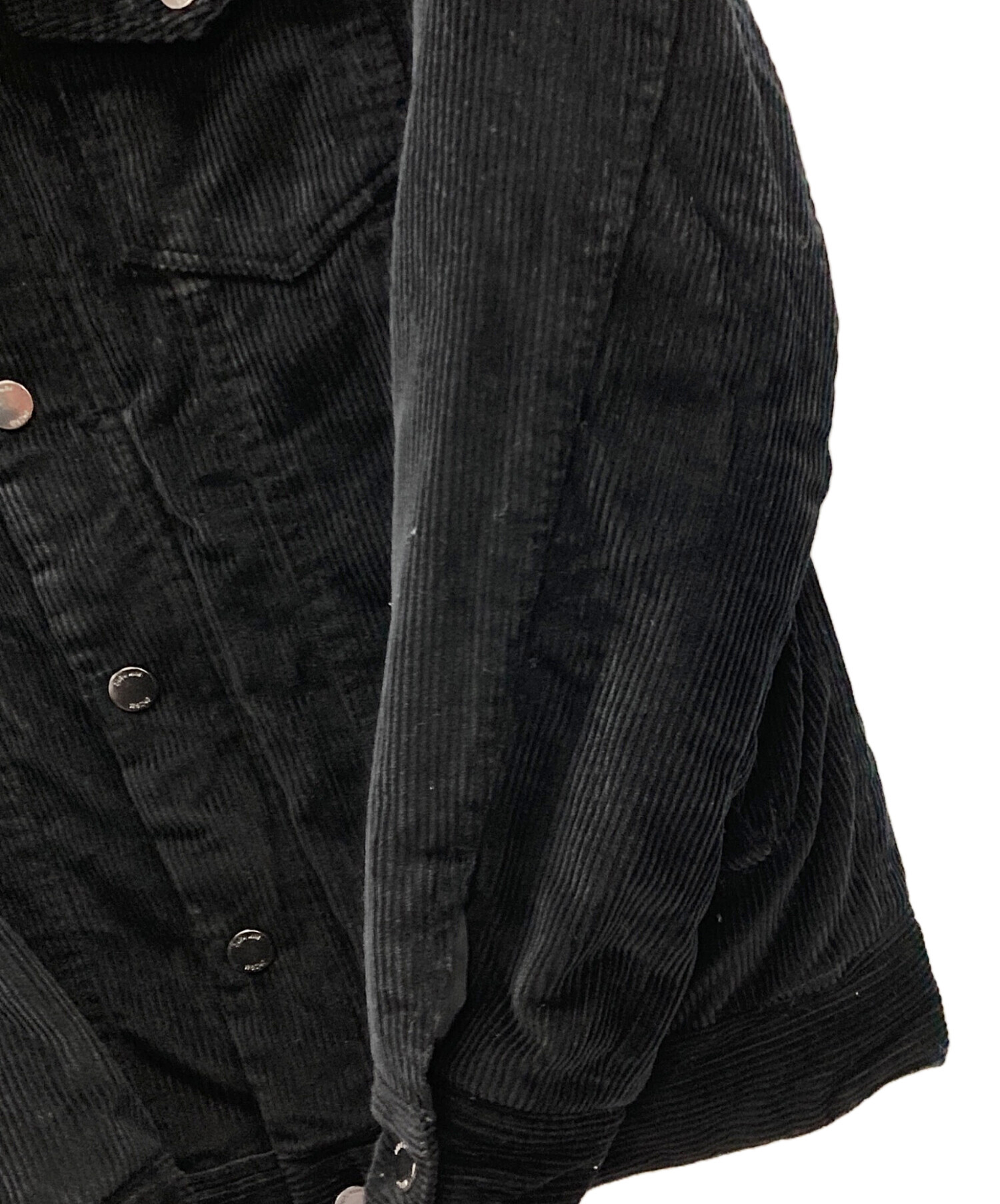 中古・古着通販】ZARA (ザラ) コーデュロイジャケット ブラック サイズ