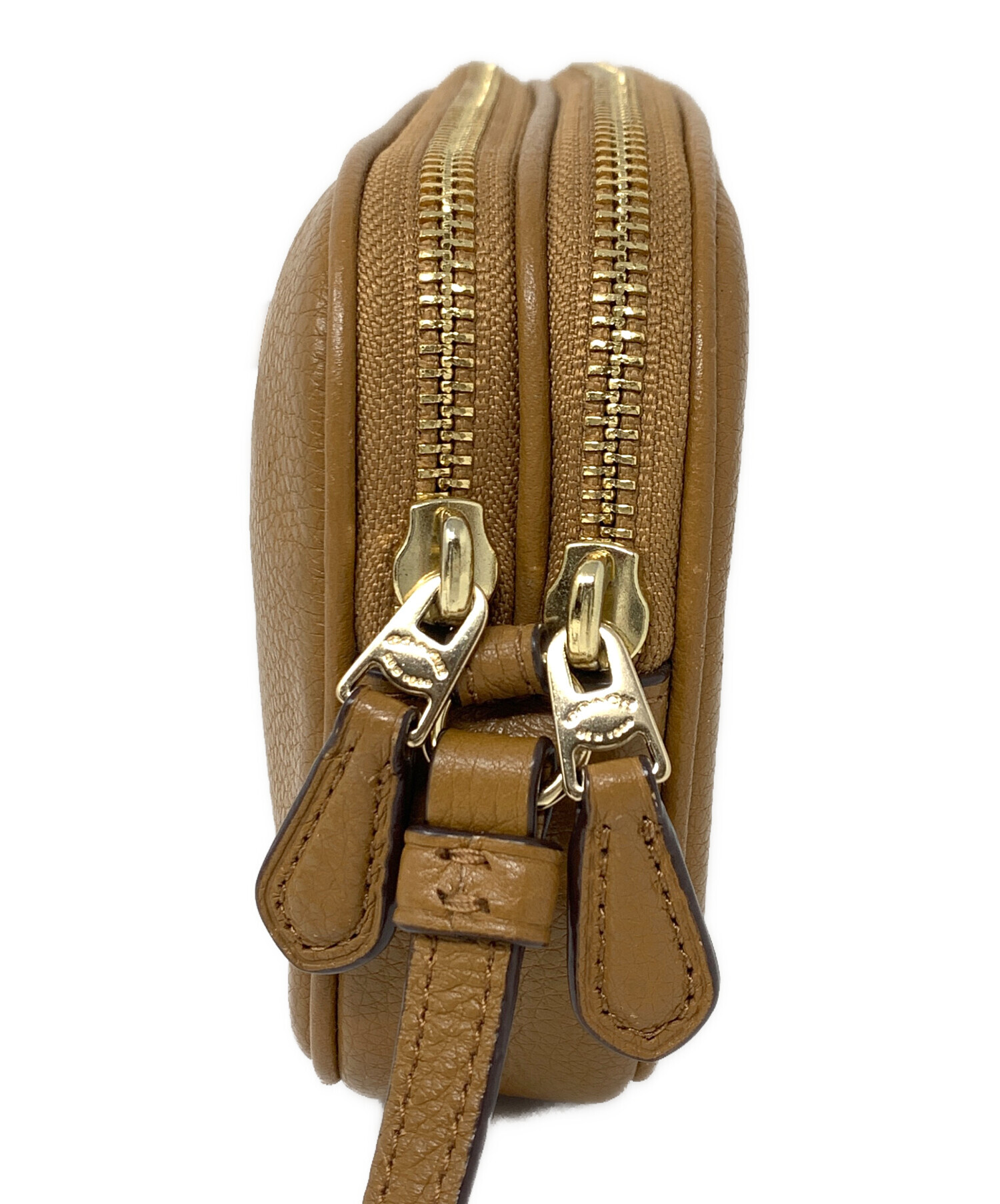 本物 コーチ COACH レザー ショルダーバッグ ポシェット ブラウン 9965 バッグ 中古 COACH - 本物 コーチ COACH レザー ショルダーバッグ ポシェット
