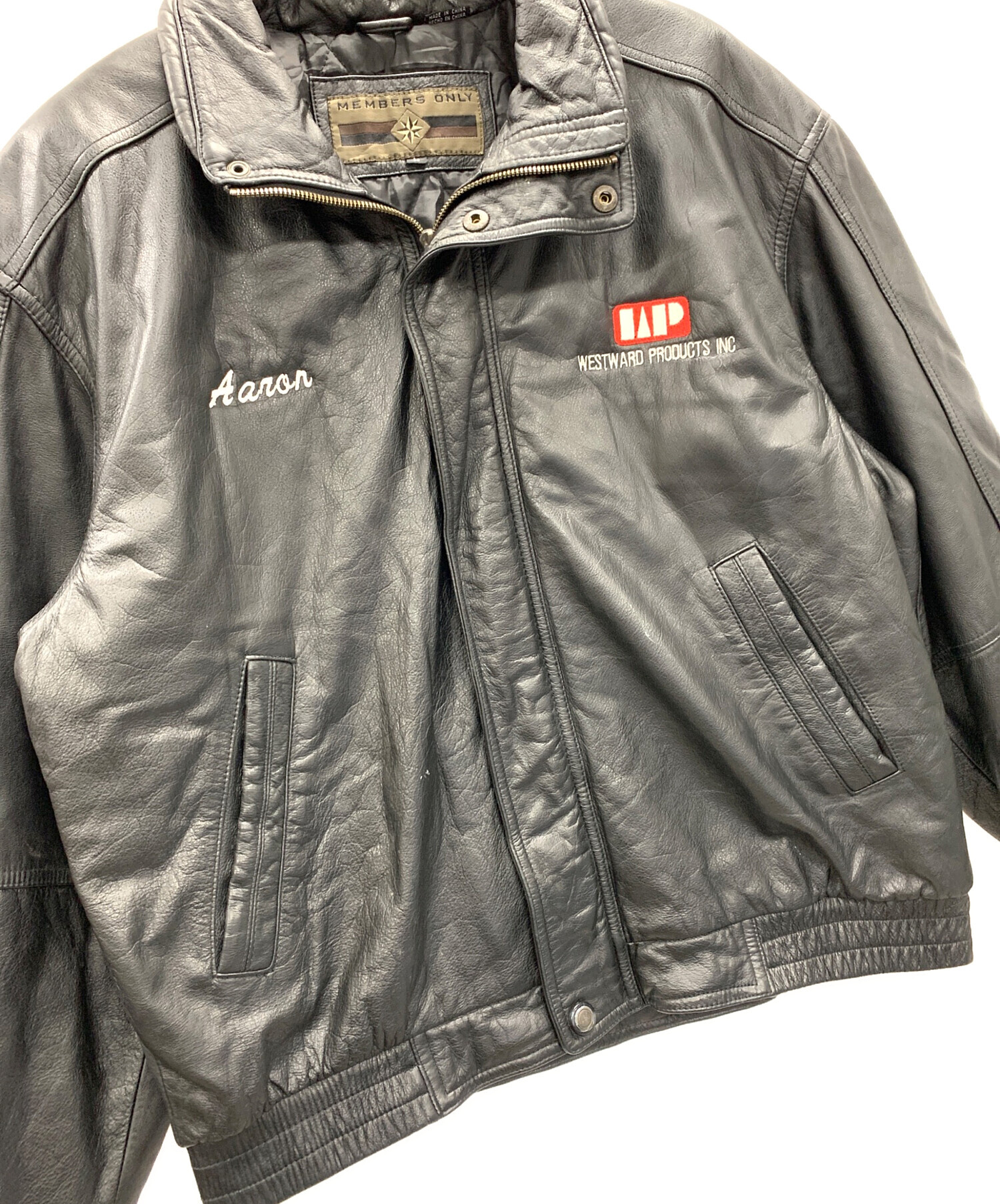 中古・古着通販】MEMBERS ONLY (メンバーズオンリー) レザー