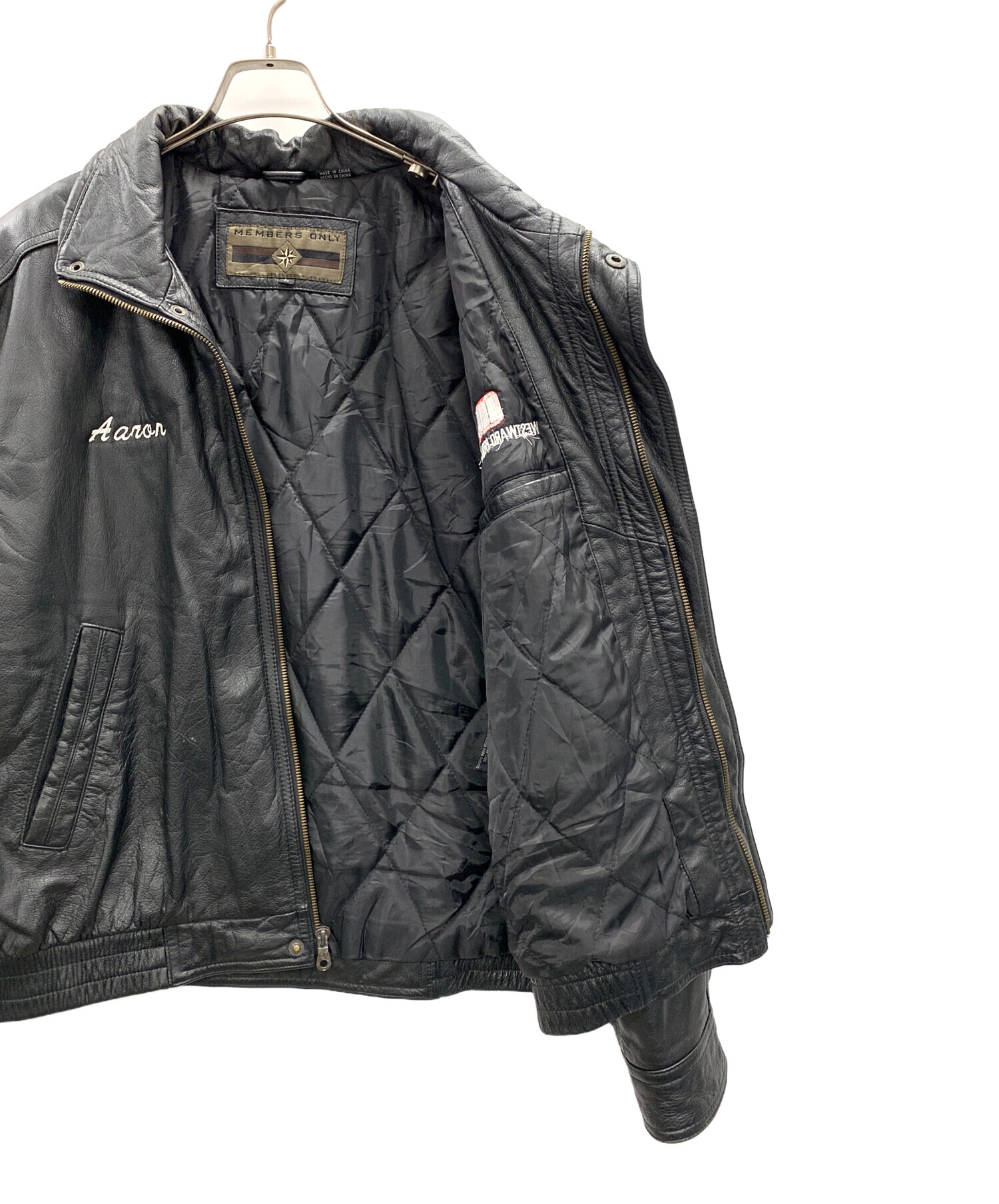 【新品未使用】マルシュロレーヌ ラヴズオンリーユー ジャケット 中古・古着通販】MEMBERS ONLY (メンバーズオンリー) レザー