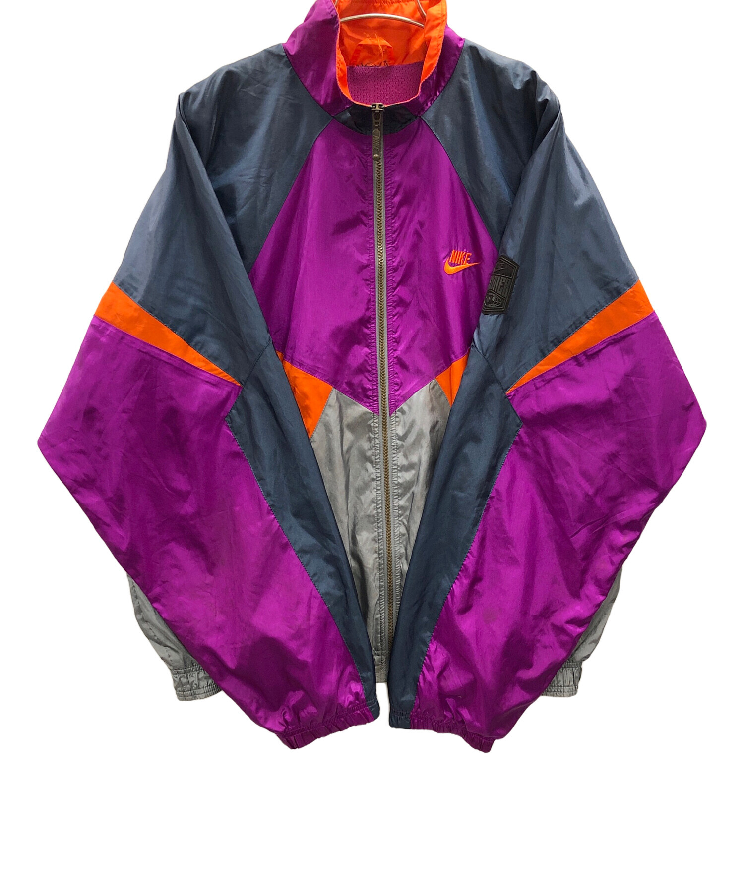 中古・古着通販】NIKE (ナイキ) トラックジャケット パープル×ネイビー 