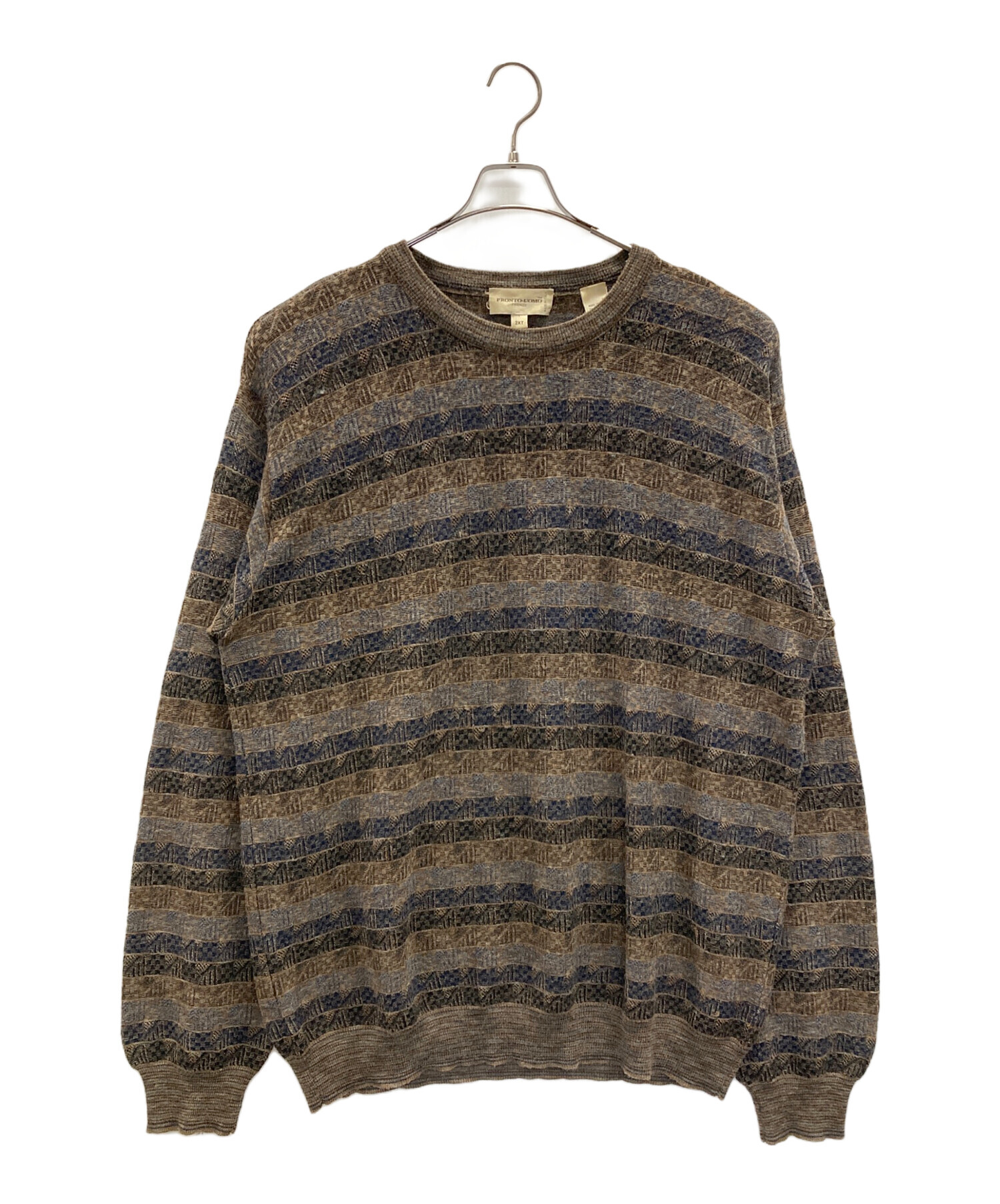 中古・古着通販】PRONTO・UOMO (プロントウォモ) セーター カーキ 