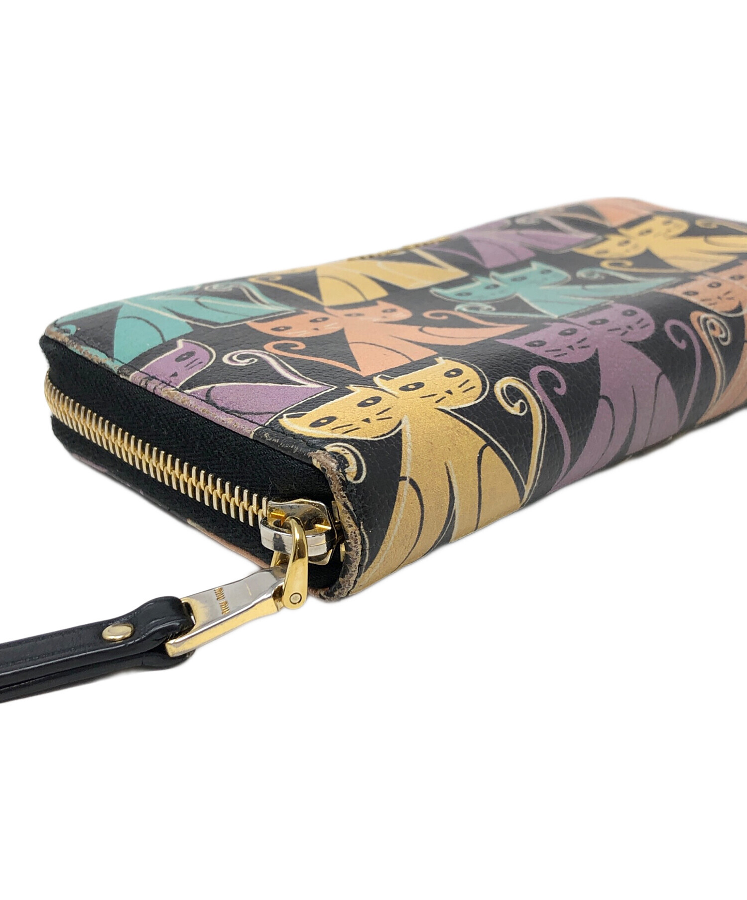 中古・古着通販】MIU MIU (ミュウミュウ) 長財布 マドラスキャット