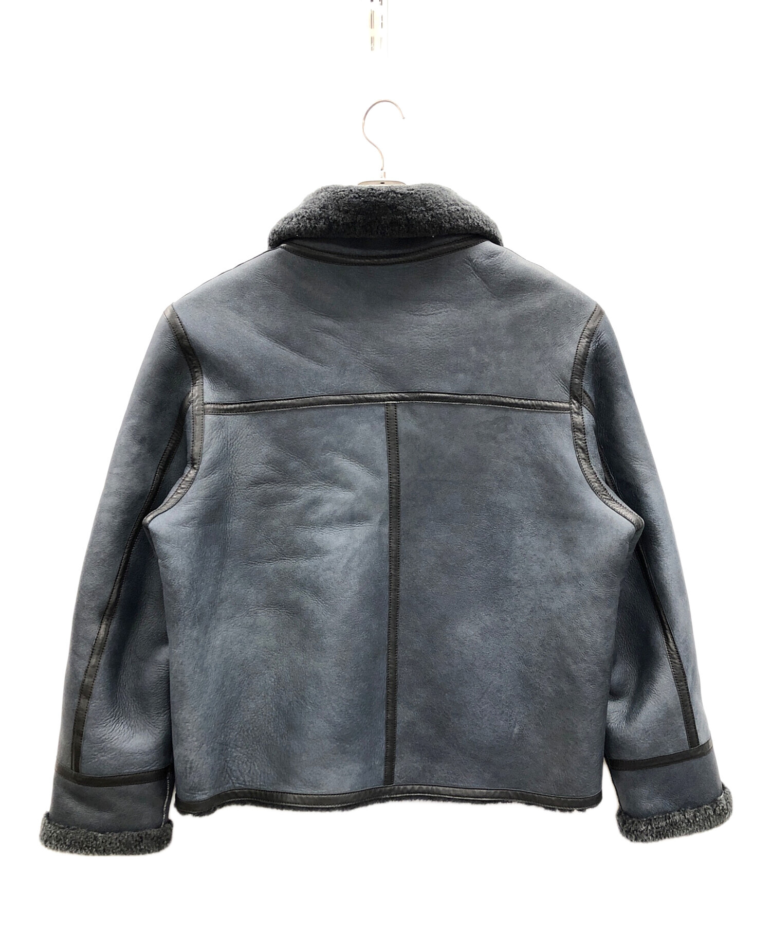 ヴィンテージ！美品！本場アメリカ製！激レアカラーネイビー！リアルムートンコート ヴィンテージ！美品！本場アメリカ製！激レアカラーネイビー！リアル