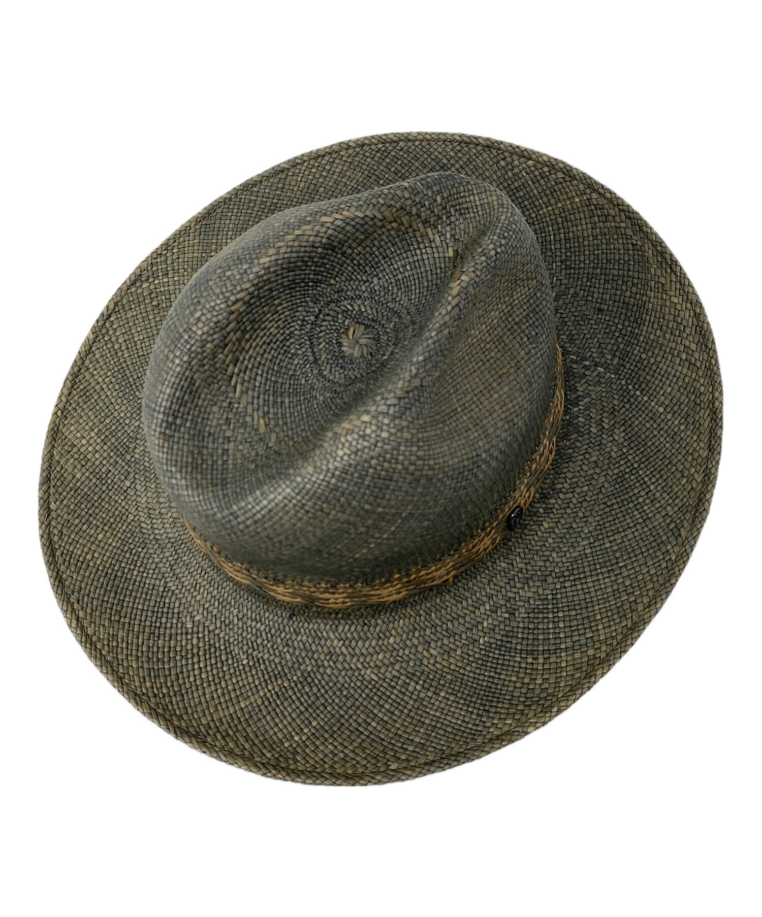 新品 ハット KAMINSKI XY 中古・古着通販】KAMINSKI XY (カミンスキー) ストローハット オリーブ