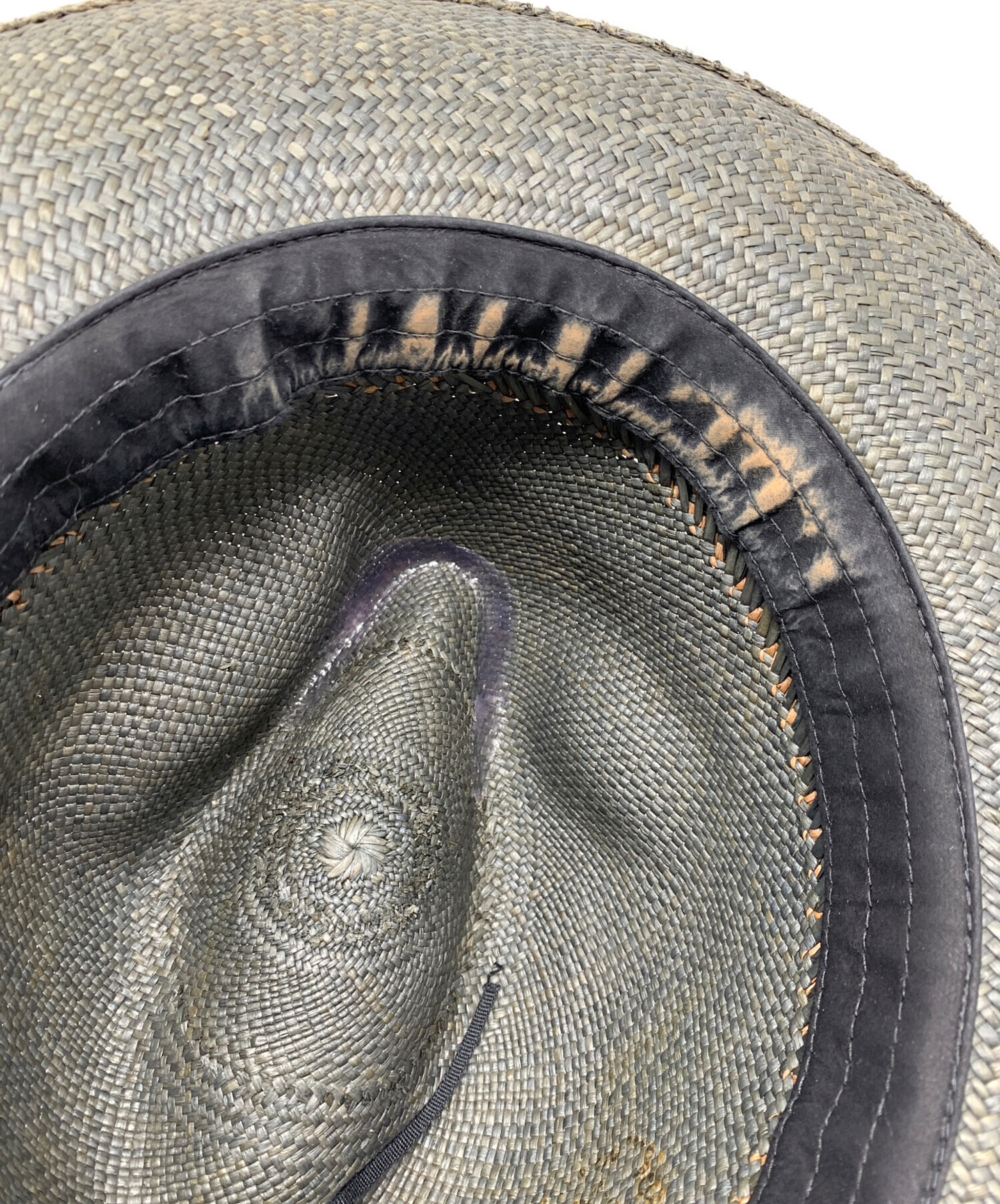 新品 ハット KAMINSKI XY 中古・古着通販】KAMINSKI XY (カミンスキー) ストローハット オリーブ