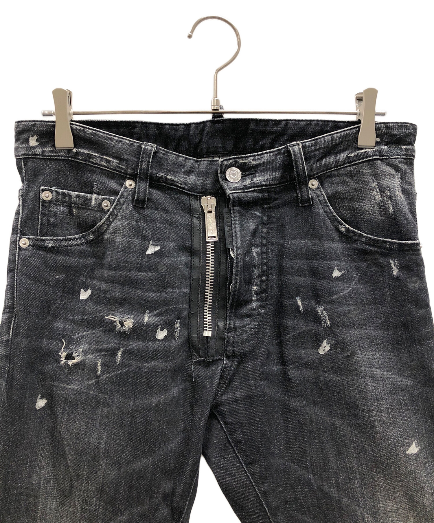 中古・古着通販】DSQUARED2 (ディースクエアード) ブラックデニム