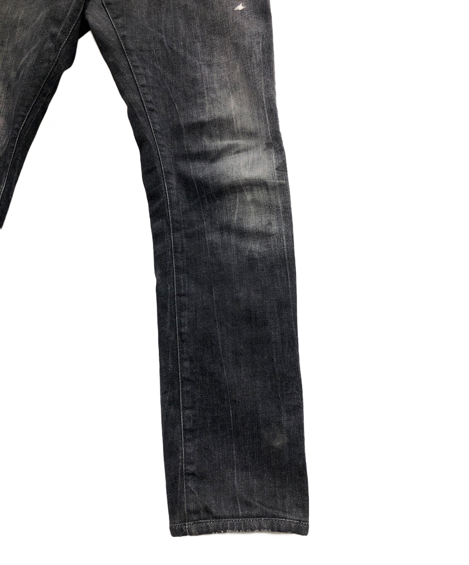 中古・古着通販】DSQUARED2 (ディースクエアード) ブラックデニム