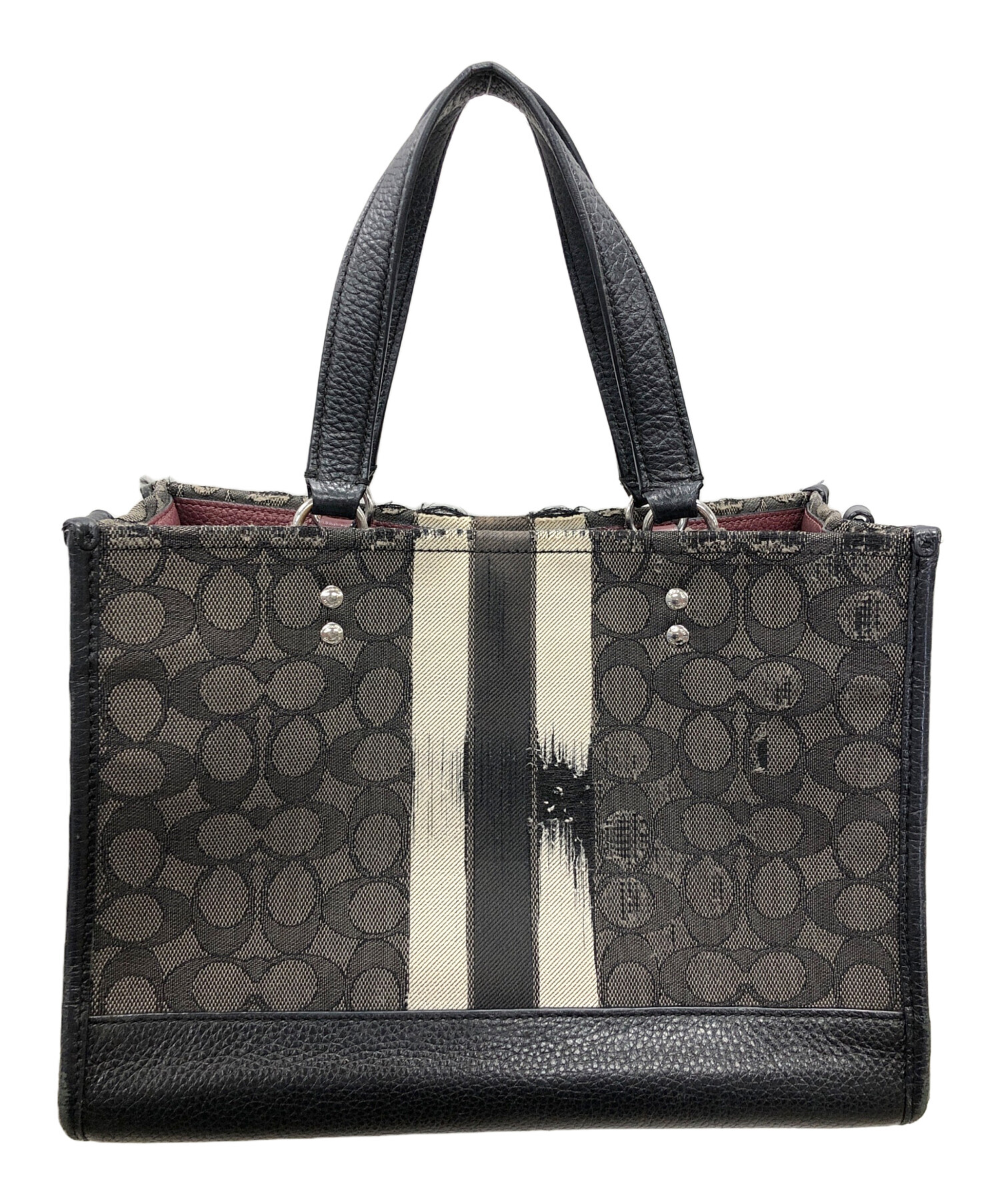 【未使用級】コーチ デンプシー シグネチャー 2way ハンドバッグ COACH コーチ デンプシー トート 22 ハンドバッグ ショルダー 2WAY