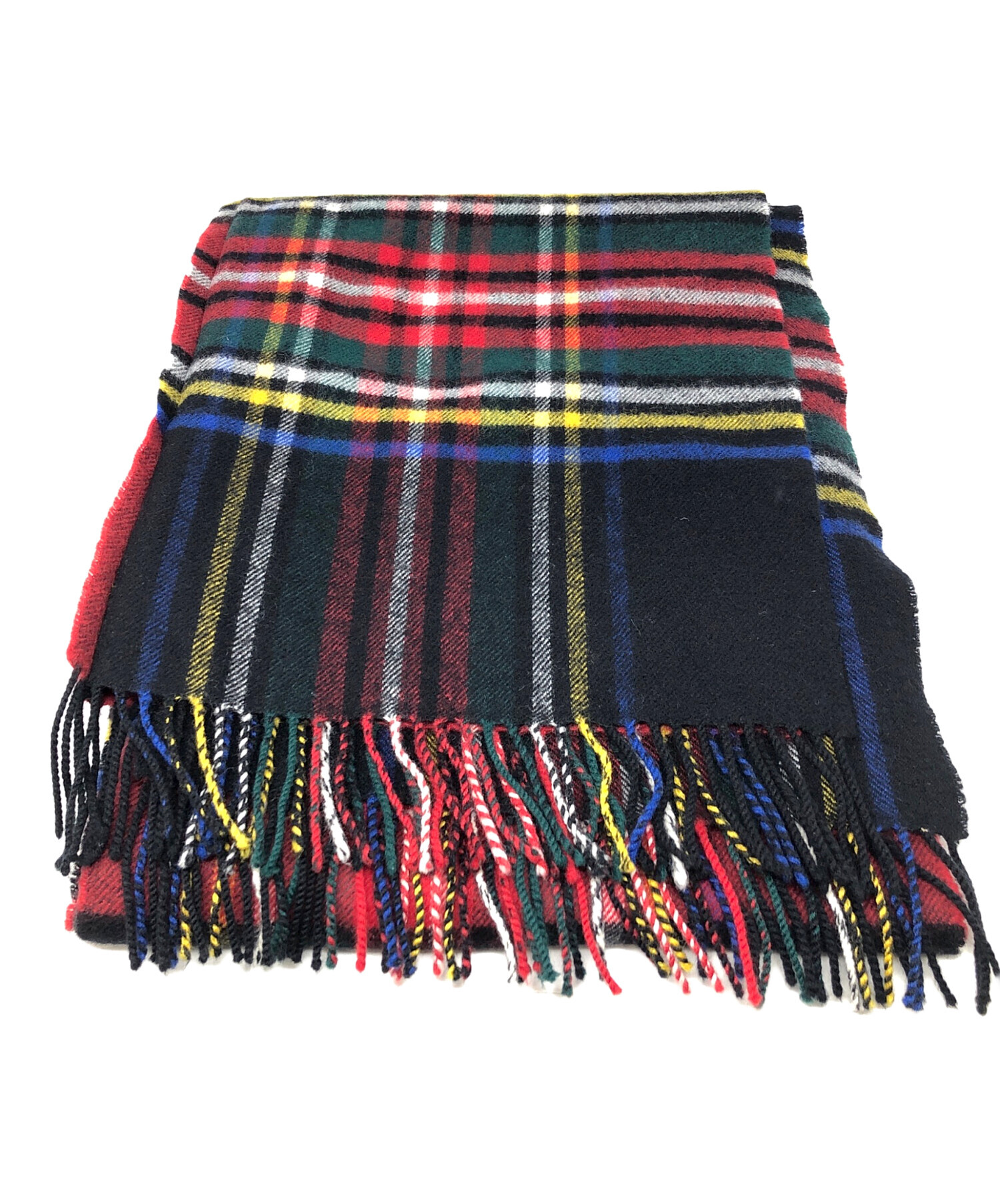 COMME des GARCONS SHIRT マフラー　切替タータンチェック 中古・古着通販】COMME des GARCONS SHIRT (コムデギャルソンシャツ