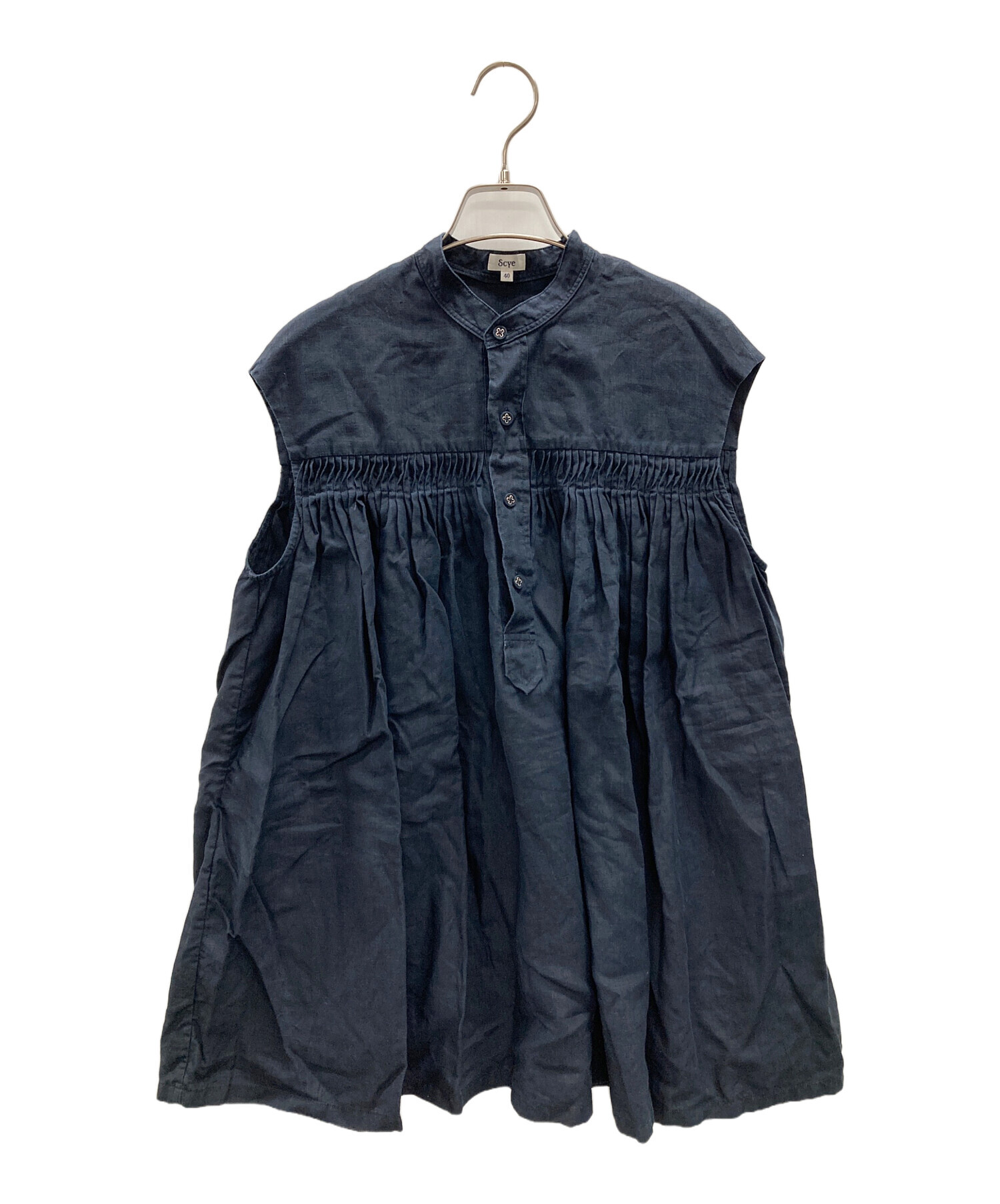 中古・古着通販】SCYE (サイ) ノースリーブブラウス オーガニック