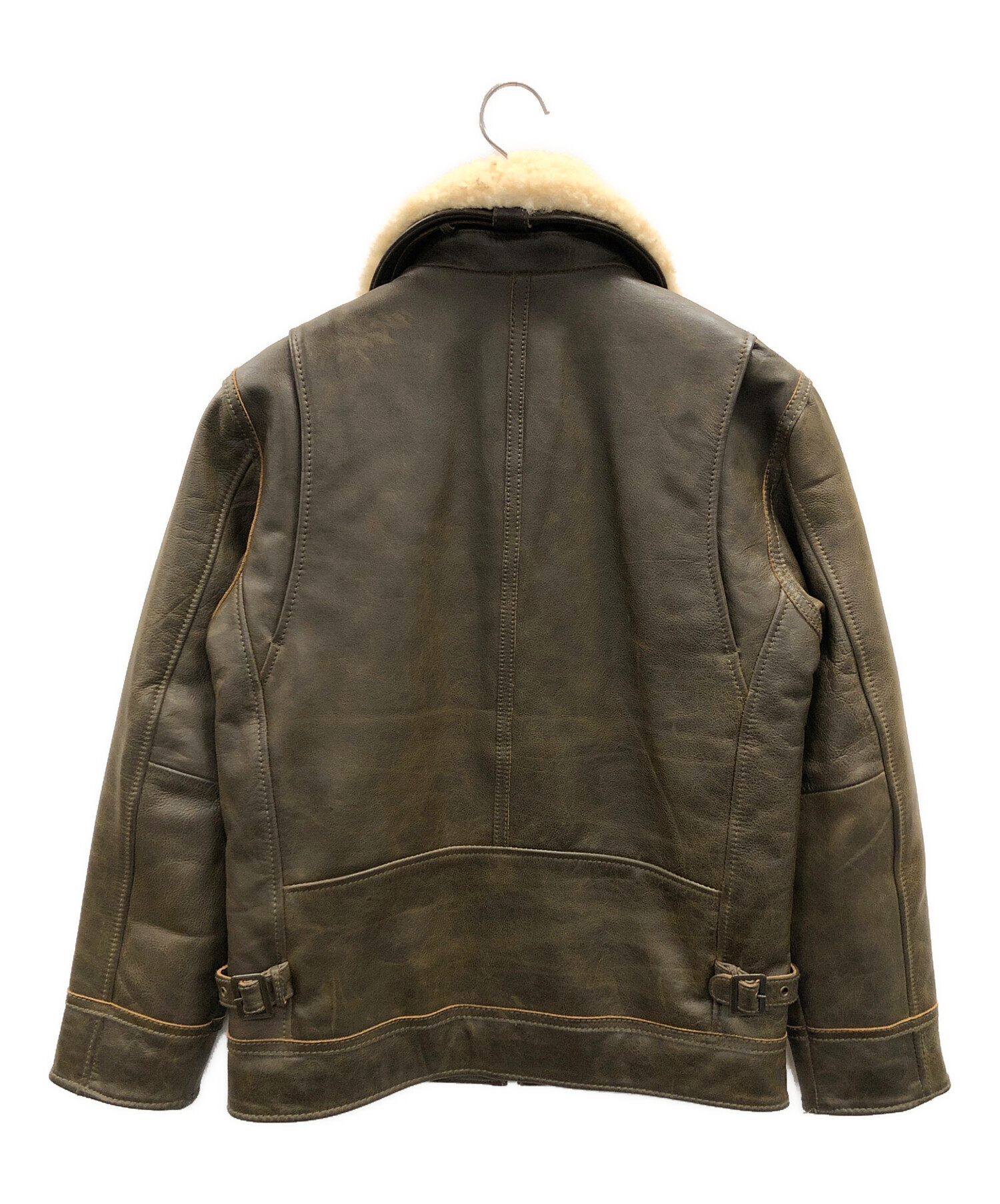 Eddie Bauer レザーフライトジャケット A-2 ダークブラウン Eddie Bauer エディーバウアー レザージャケット / A-2 ブラウン